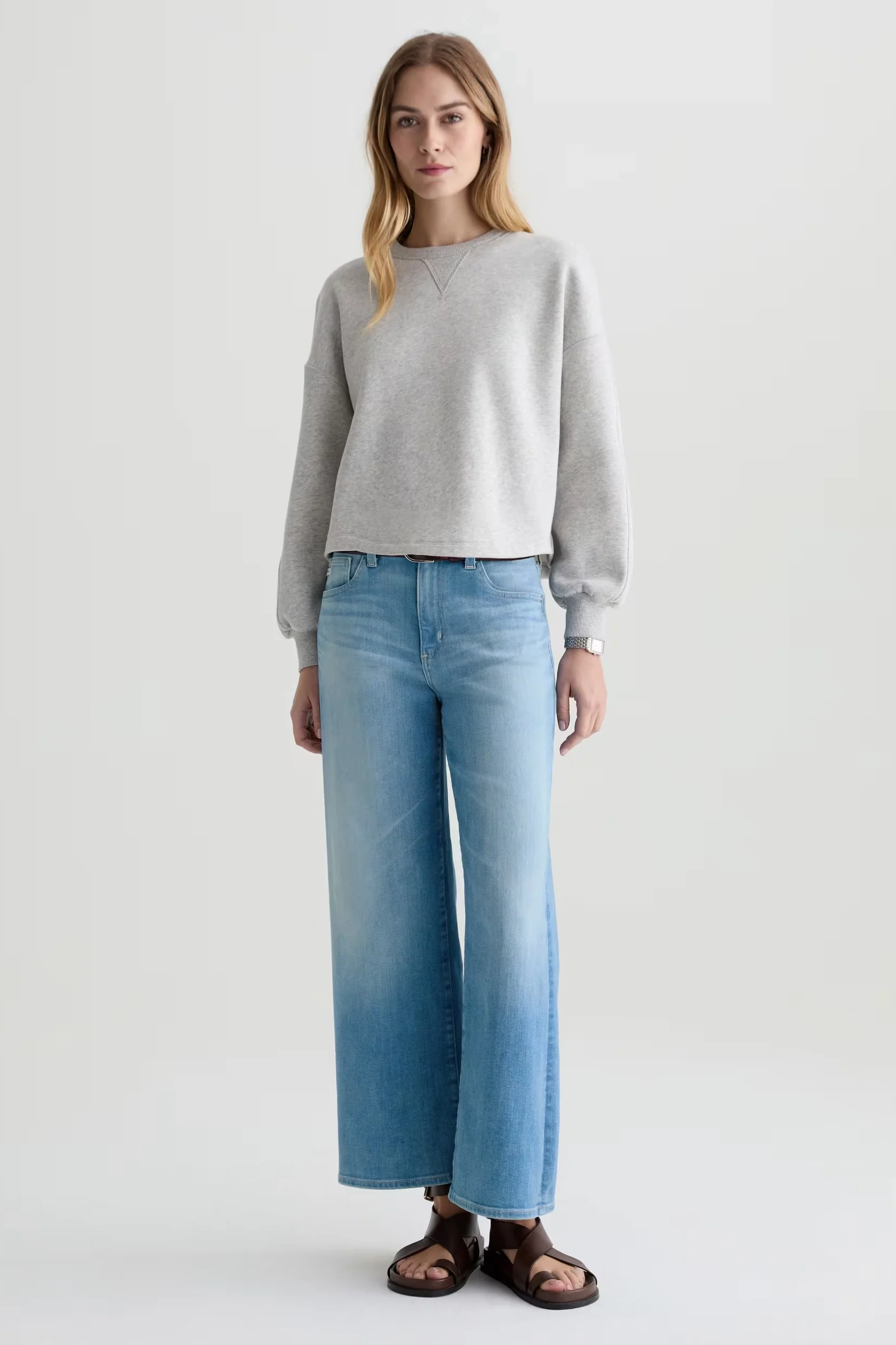 Saige Wide Leg Crop Jean - Image 4