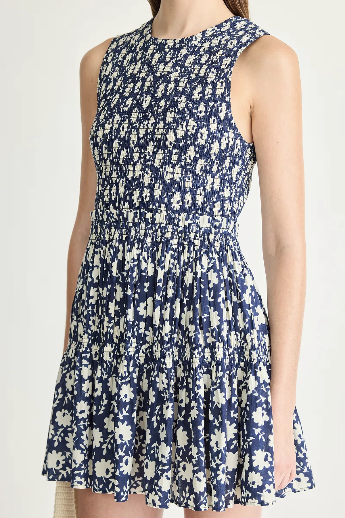 Lore Smocked Mini Dress - Image 3