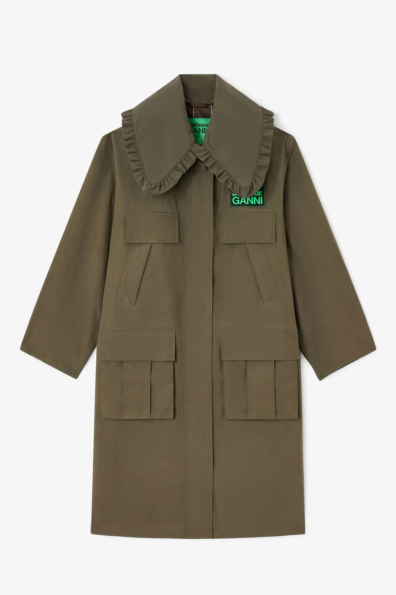 Barbour x GANNI Waterproof Parka Jacket - Image 5