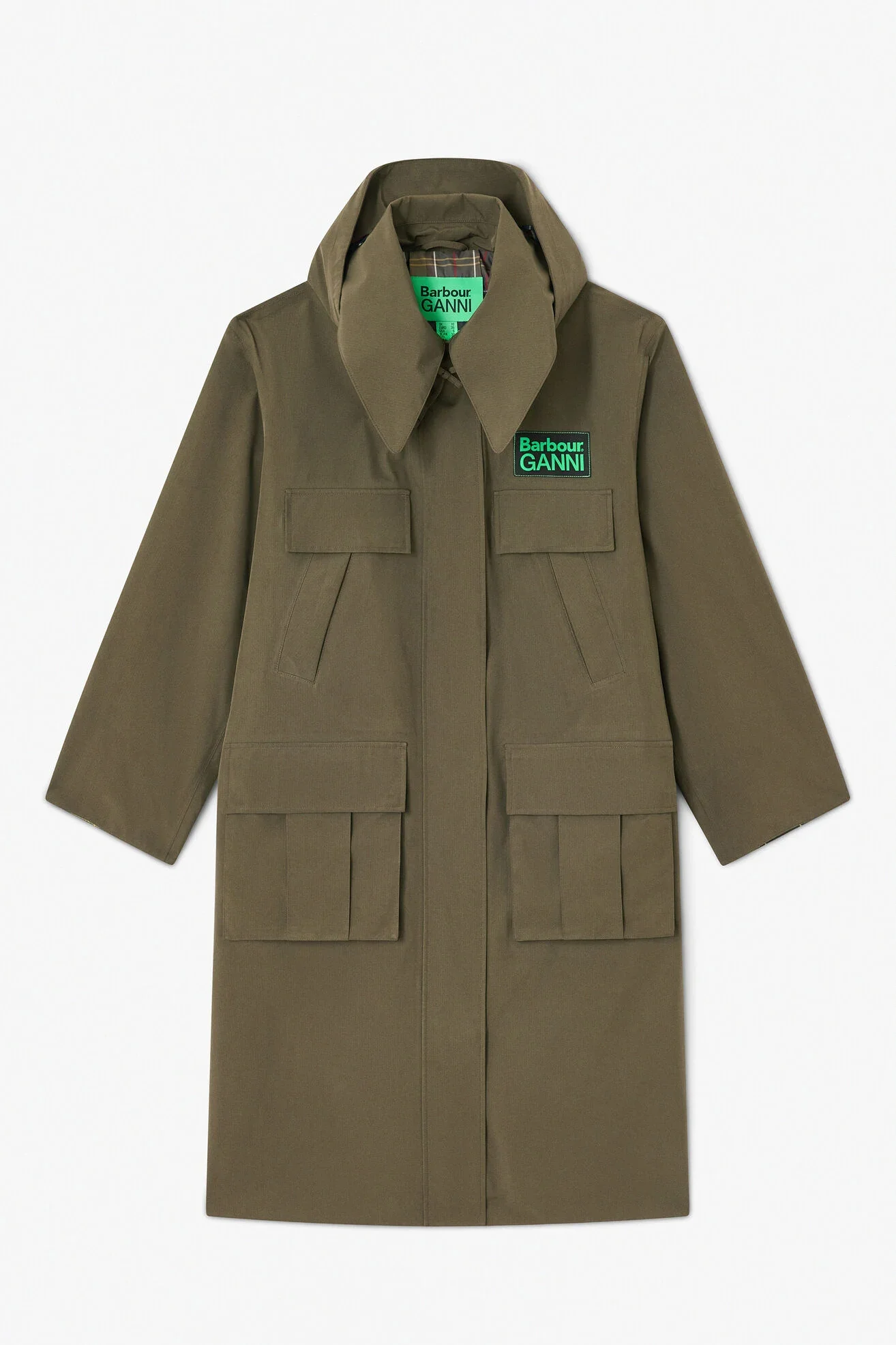Barbour x GANNI Waterproof Parka Jacket - Image 6