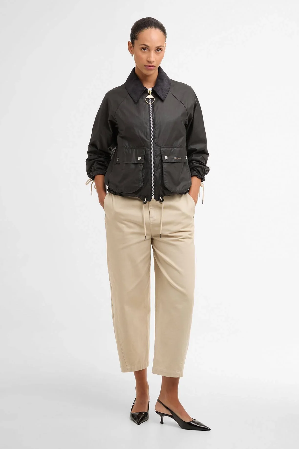 Marron Waxed Jacket - Image 5