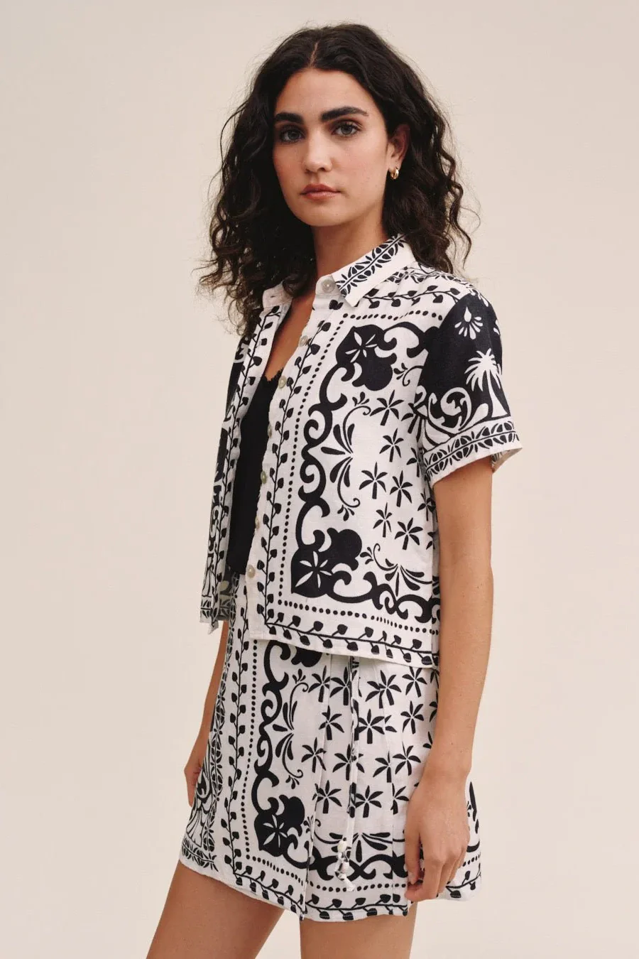Bandana Short Sleeve Camp Shirt - Image 2