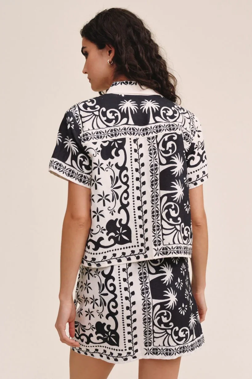 Bandana Short Sleeve Camp Shirt - Image 3