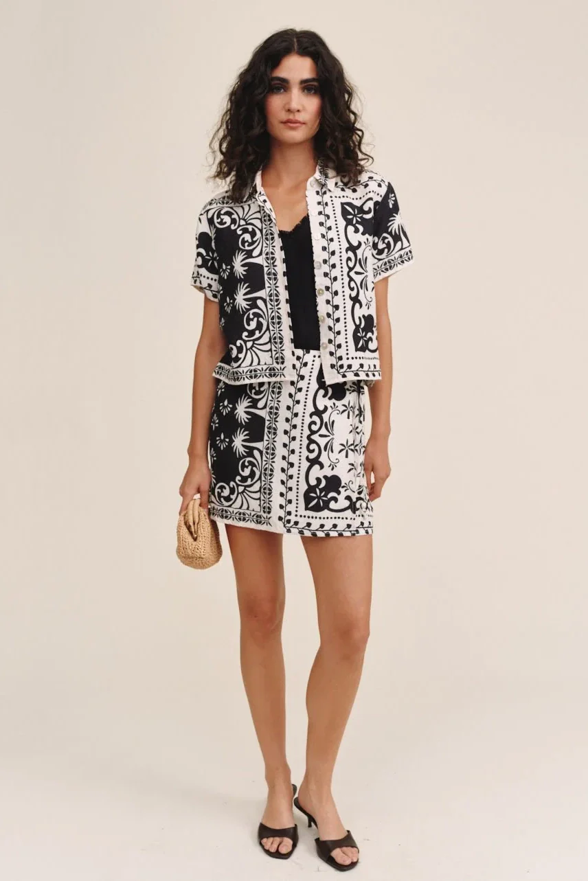 Bandana Short Sleeve Camp Shirt - Image 4