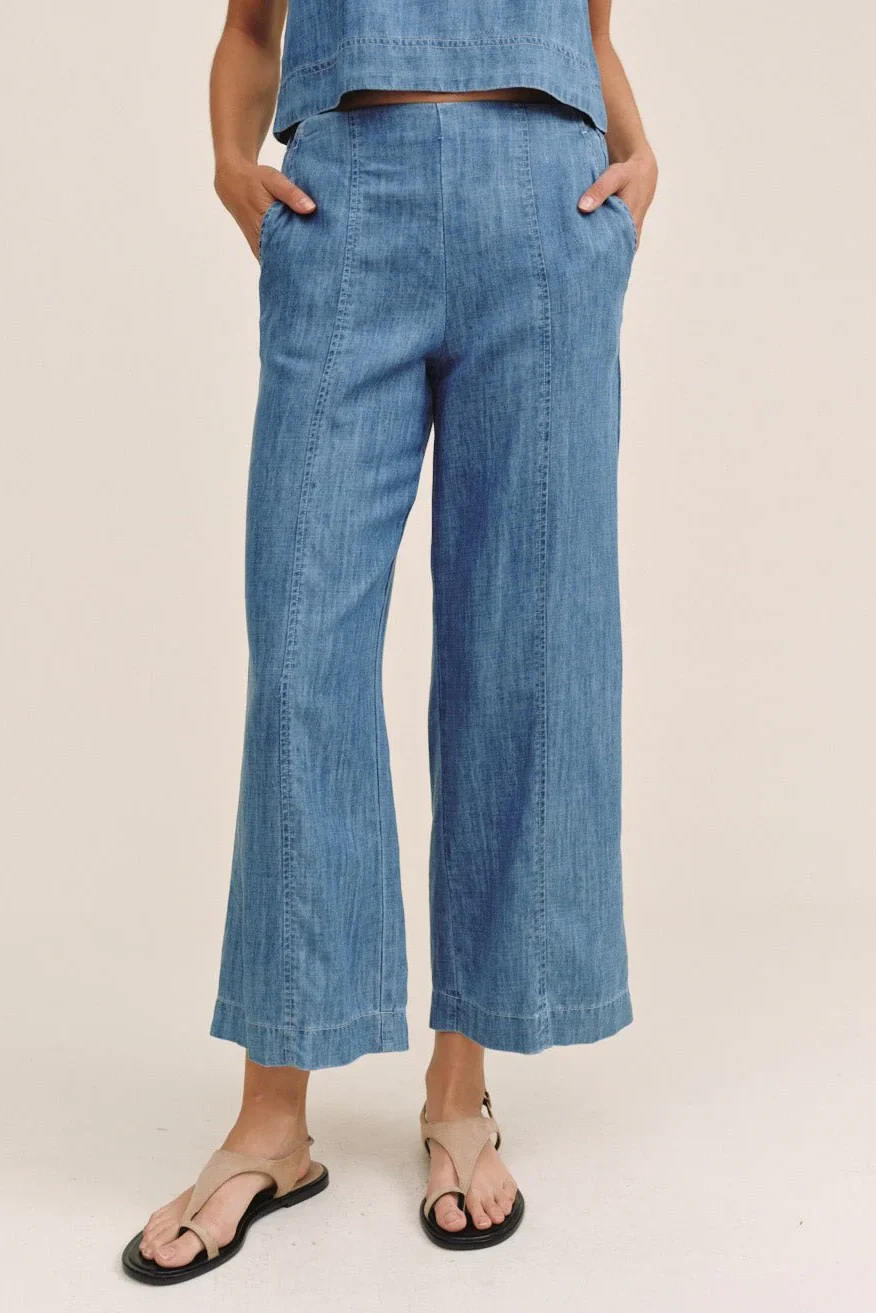 Clean Waist Denim Pant