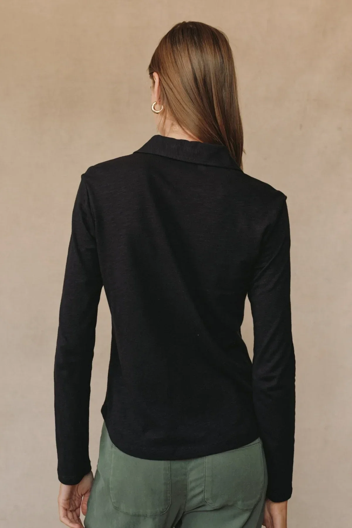 Long Sleeve Knit Button Down - Image 4