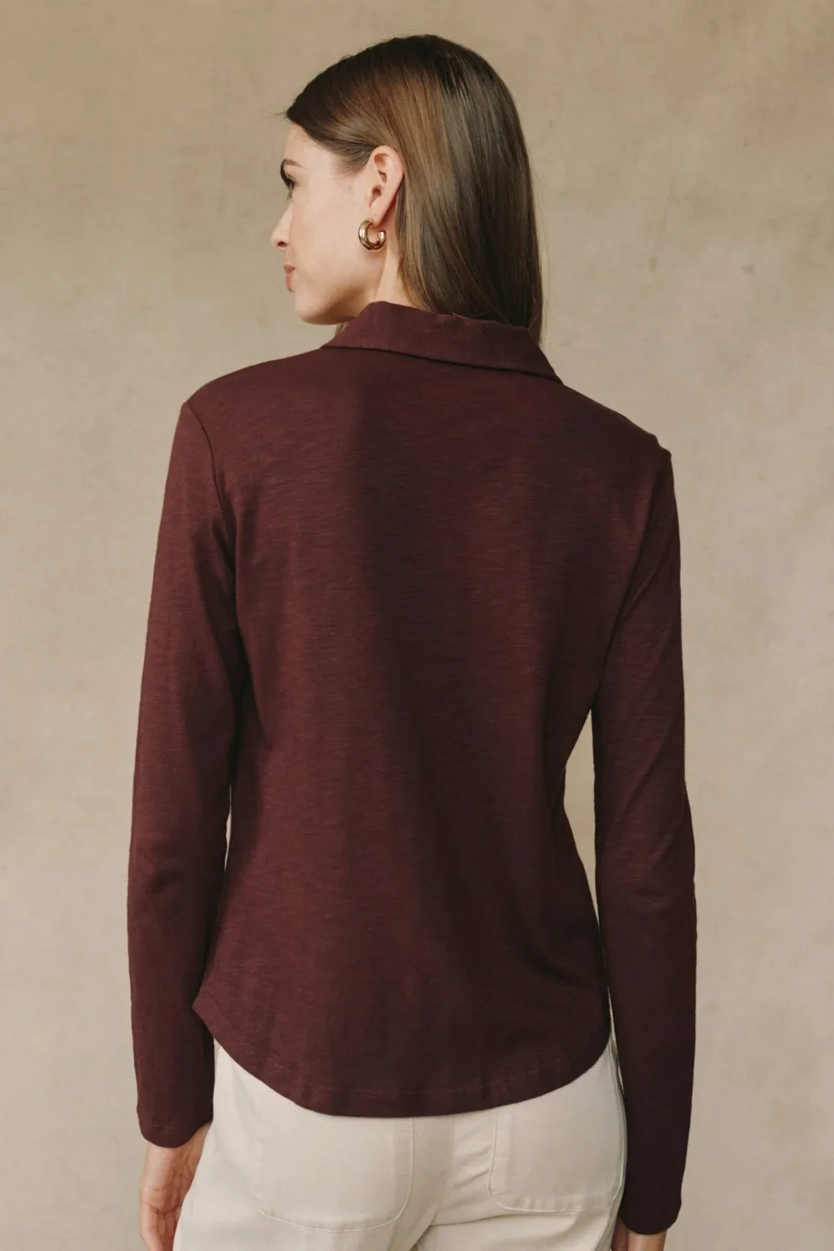Long Sleeve Knit Button Down - Image 3