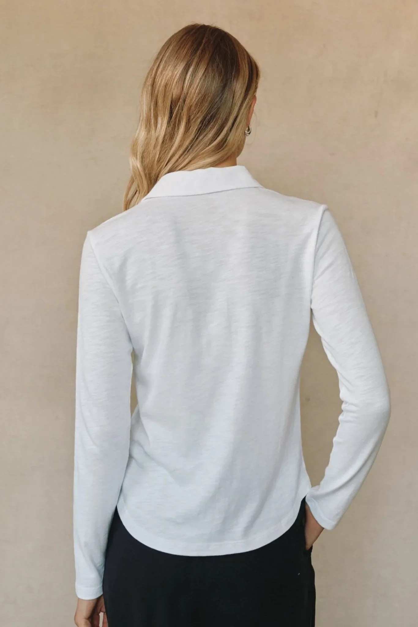 Long Sleeve Knit Button Down - Image 4