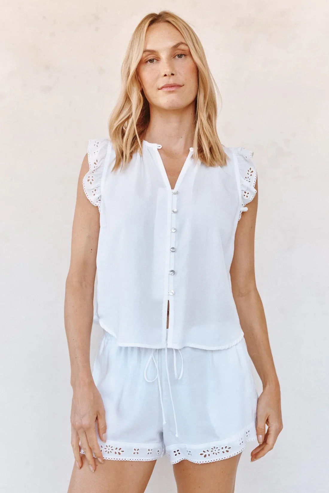 Ruffle Sleeve Top