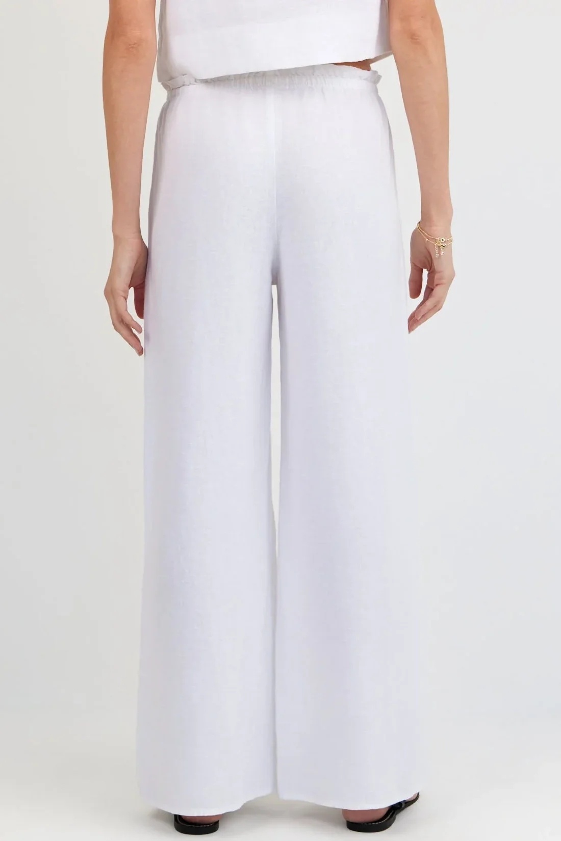 Ruffle Waist Wide Leg Pant - Image 4