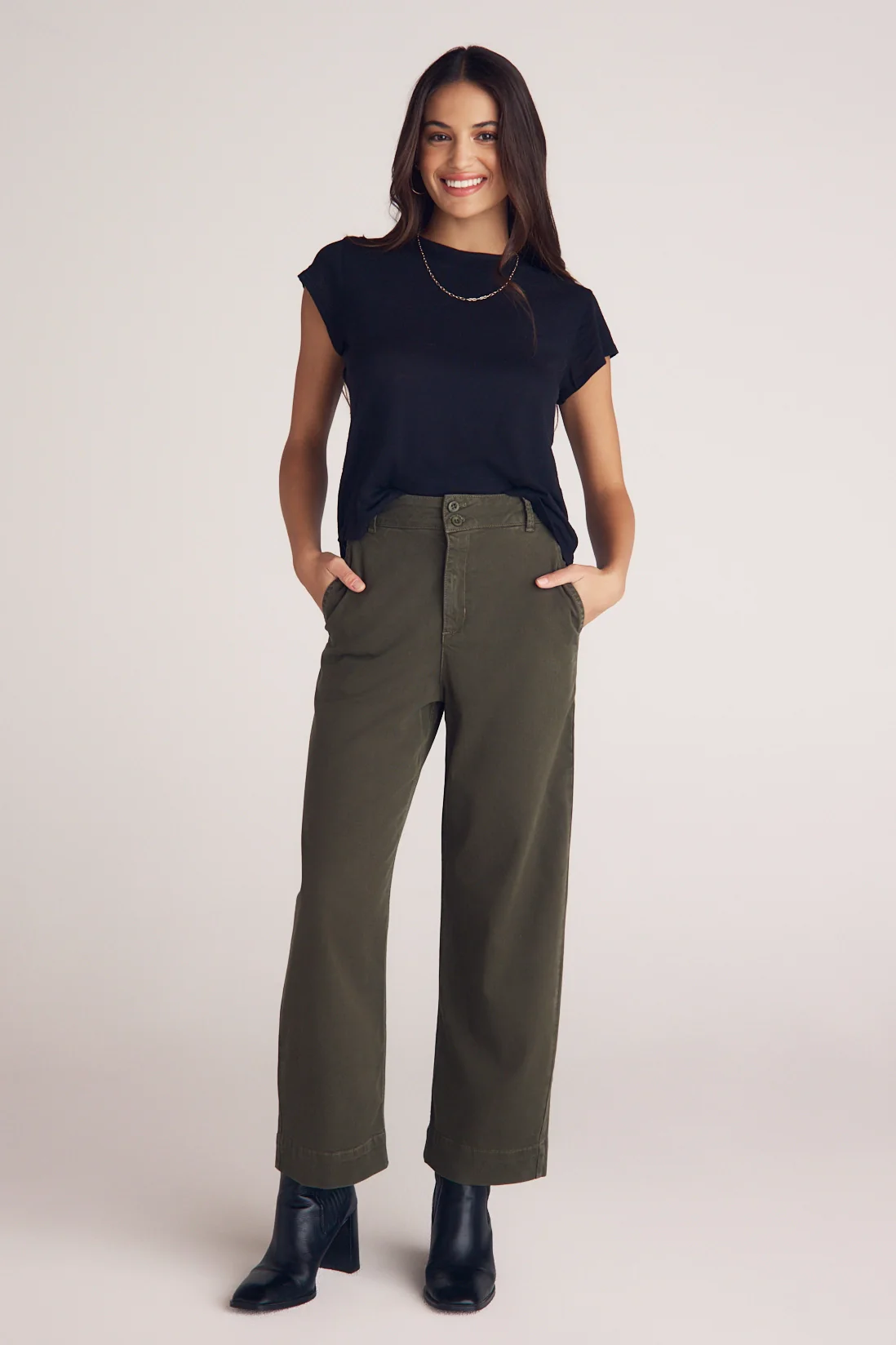 Saige Wide Cropped Pant - Image 3