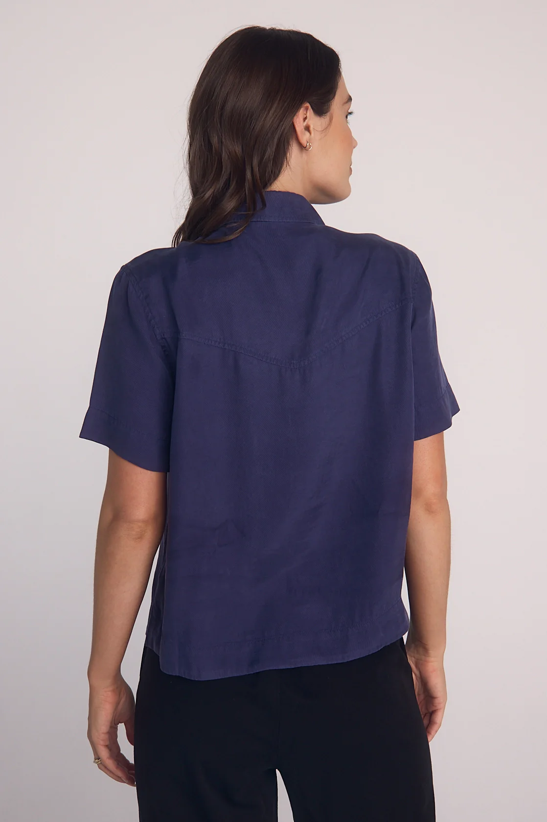 Short Sleeve Flowy Button Down - Image 3