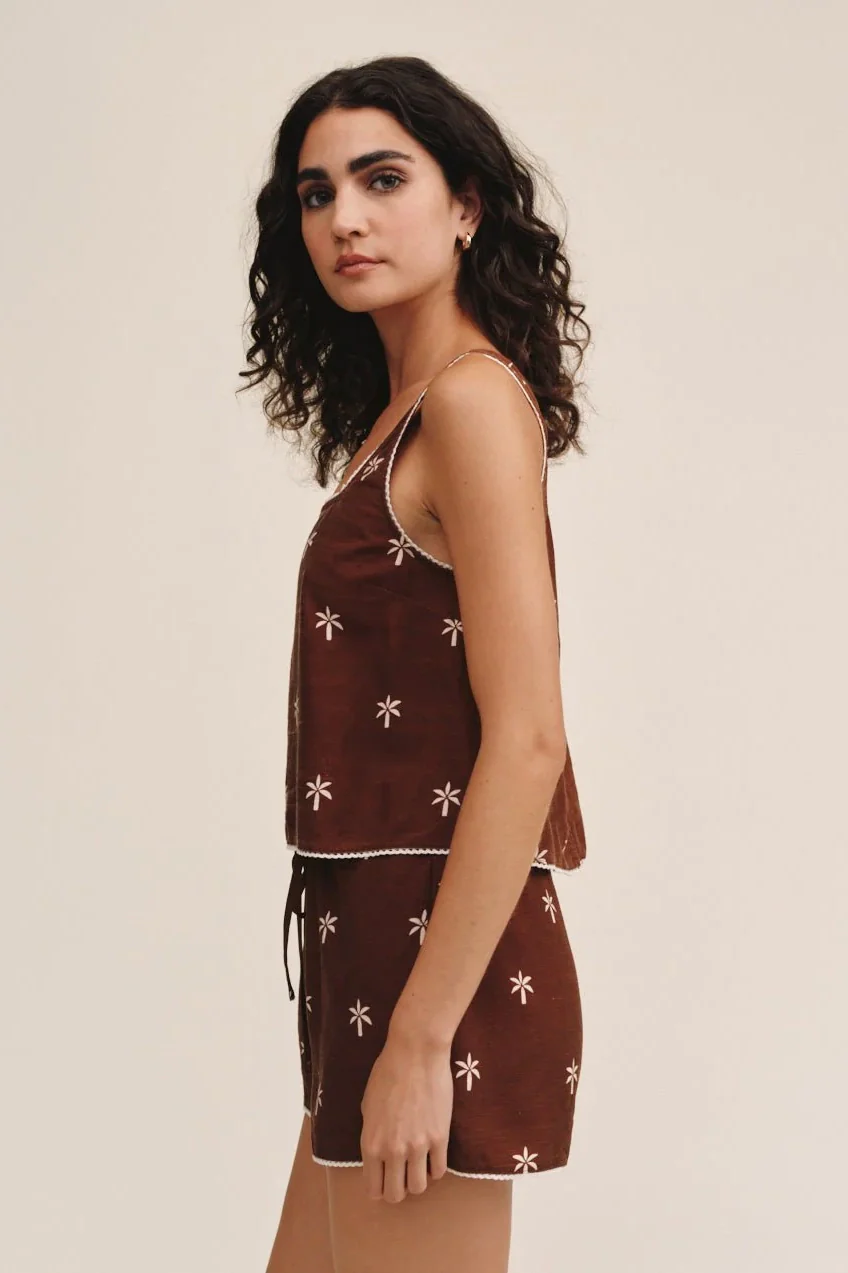 Square Neck Trimmed Tank - Image 2