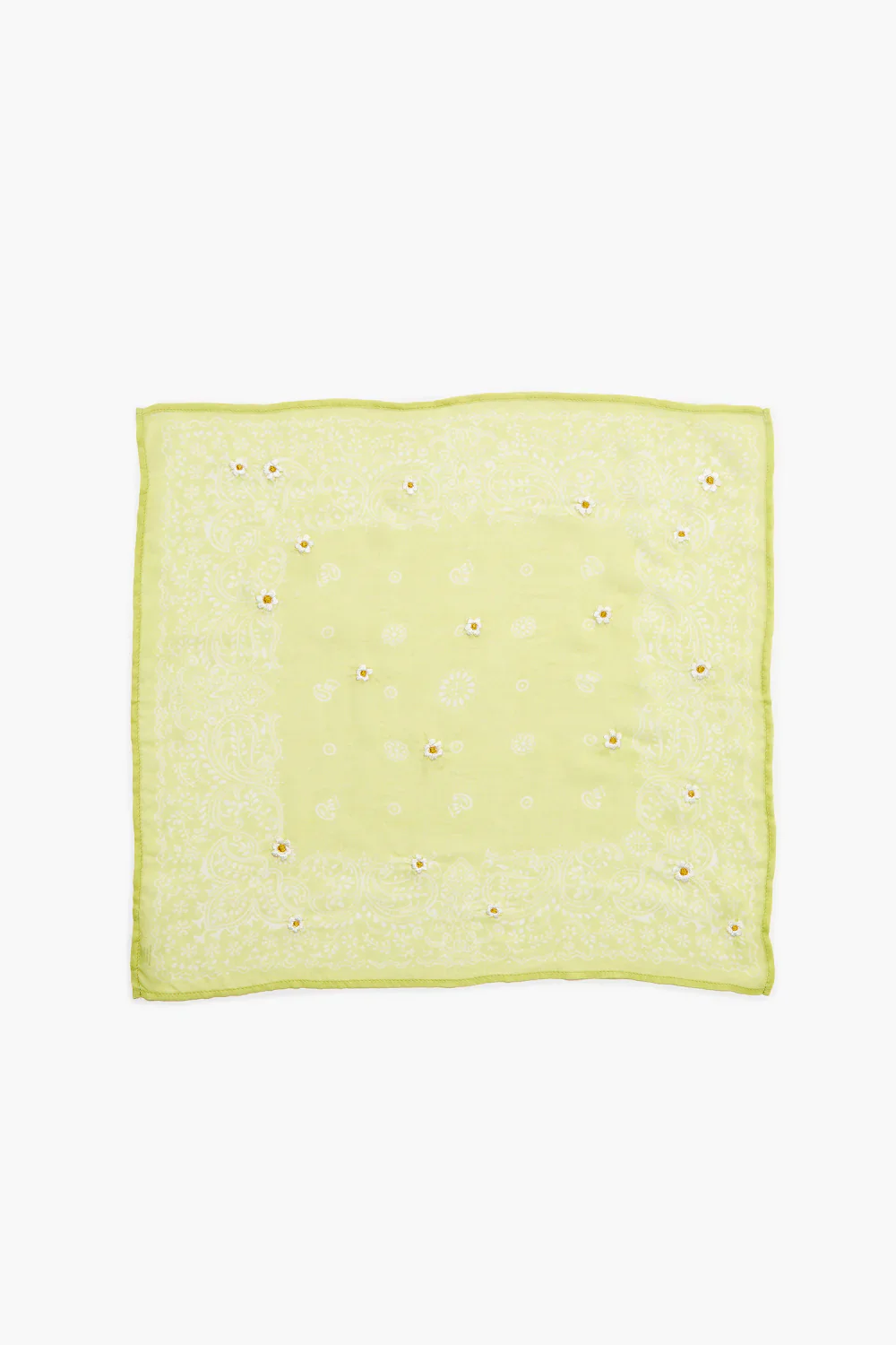 Daisy Embroidered Bandana