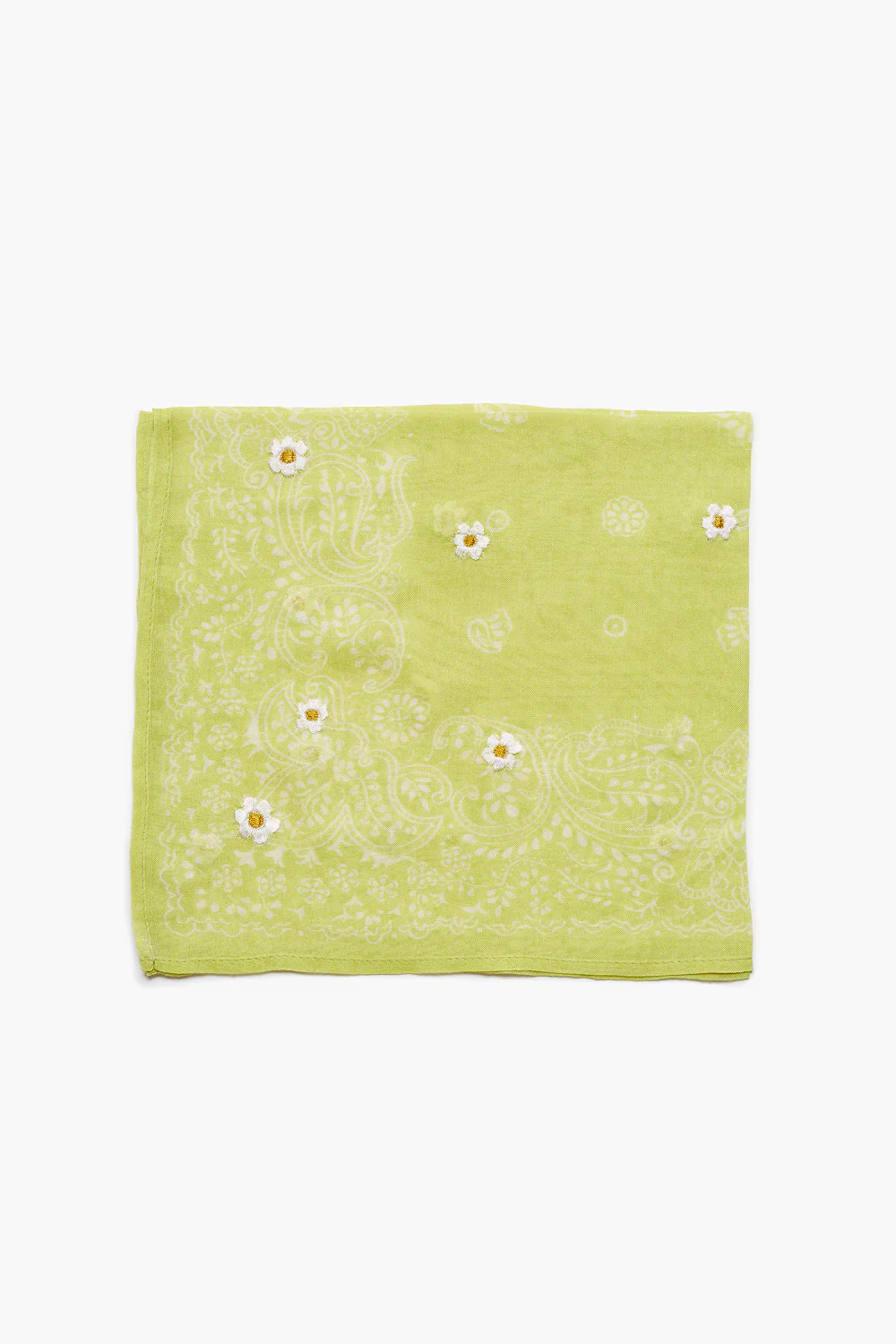 Daisy Embroidered Bandana - Image 2