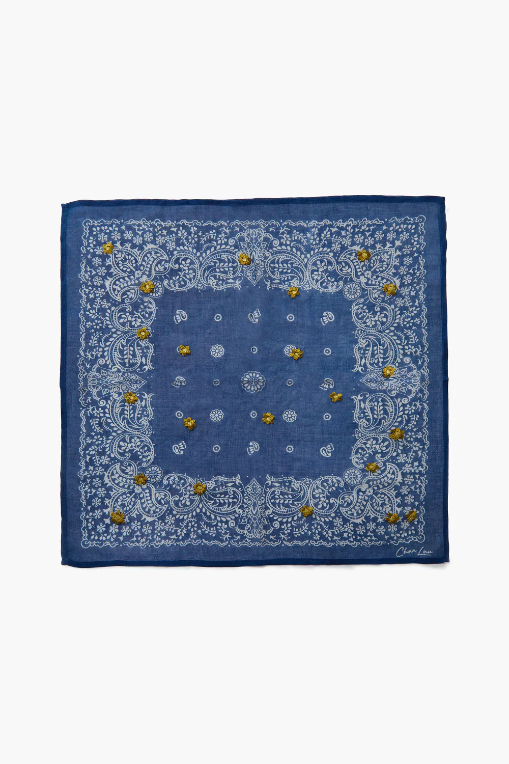Daisy Embroidered Bandana