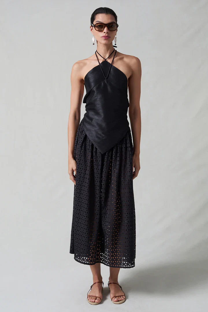 Napkin Dupioni Halter Top - Image 2