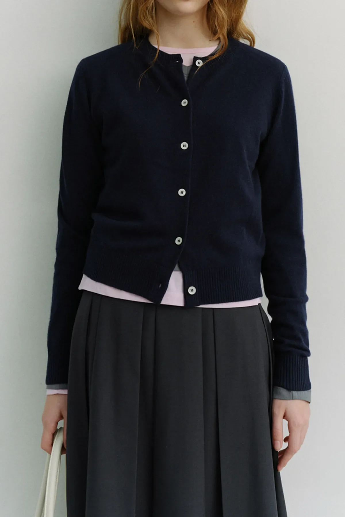 Essential Crewneck Knit Cardigan - Image 2