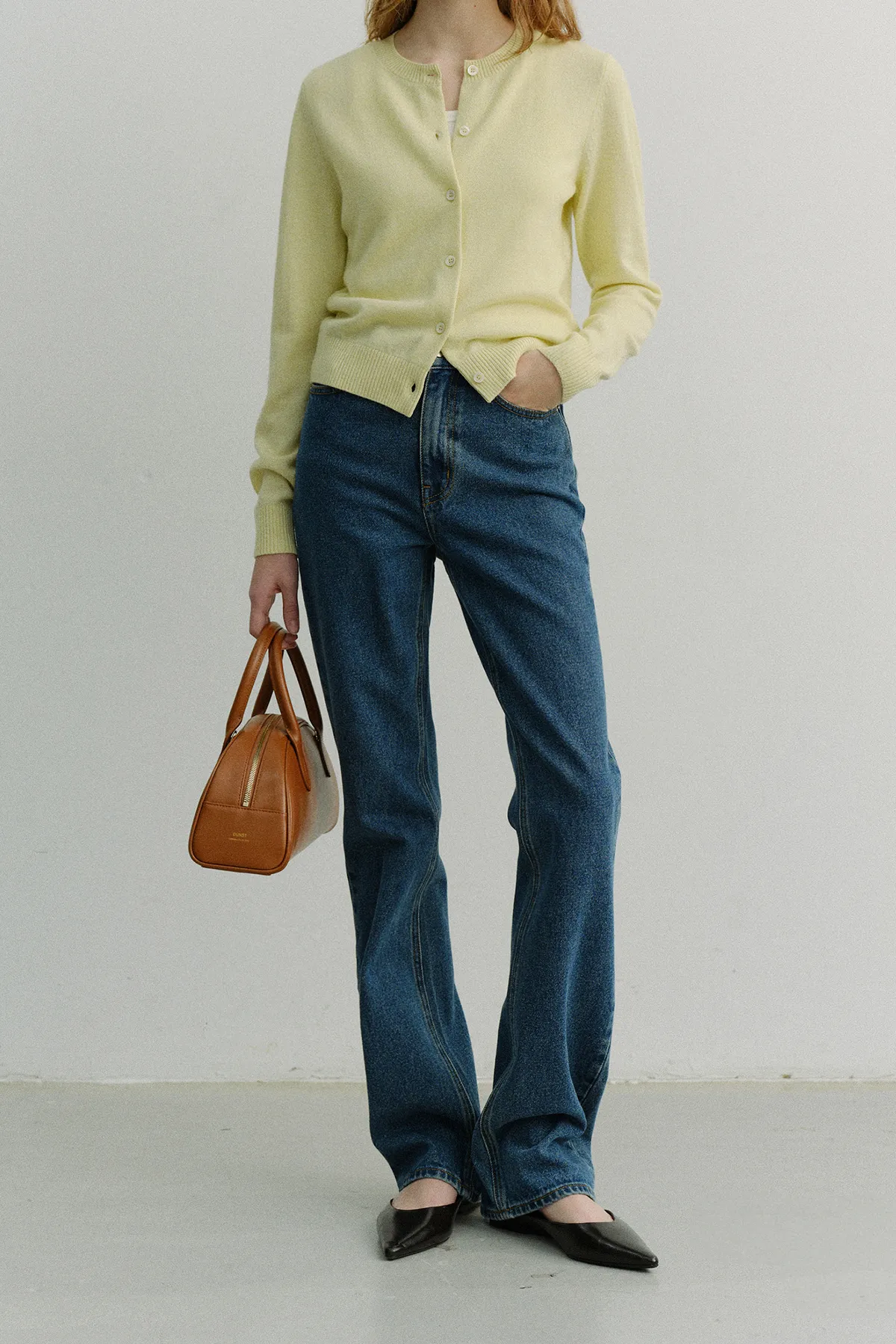 Essential Crewneck Knit Cardigan - Image 2