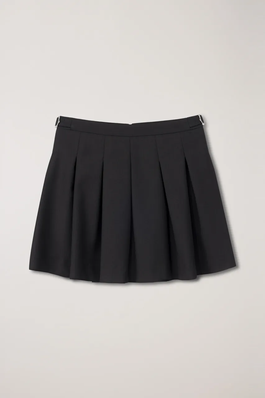 Pleats Mini Skirt