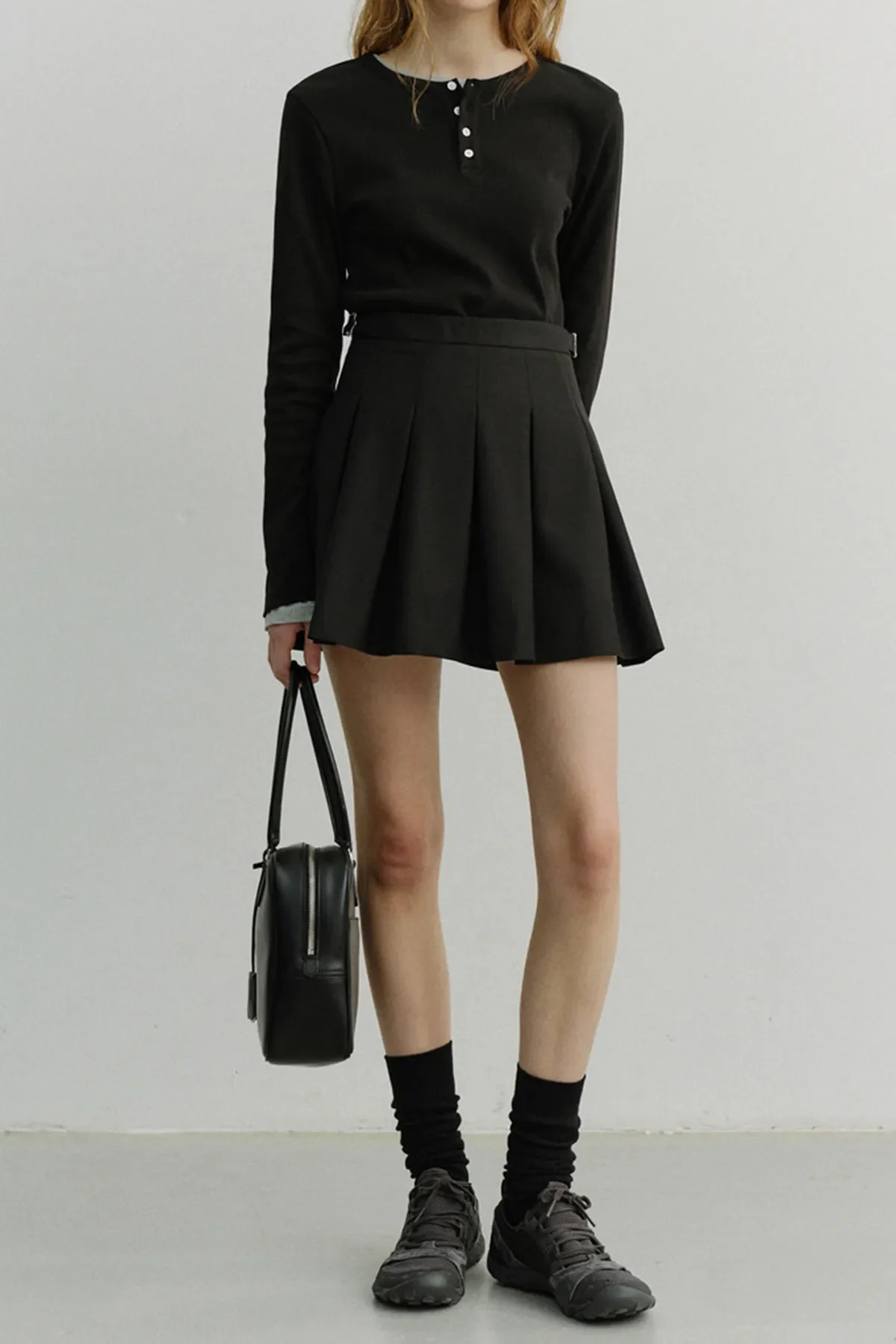 Pleats Mini Skirt - Image 2
