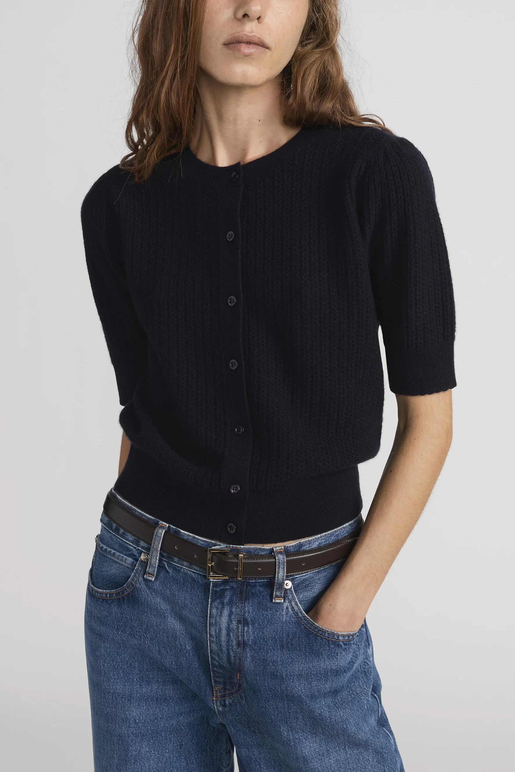 The Chain Pointelle Cardi