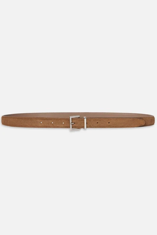 The Suede Square Buckle Belt