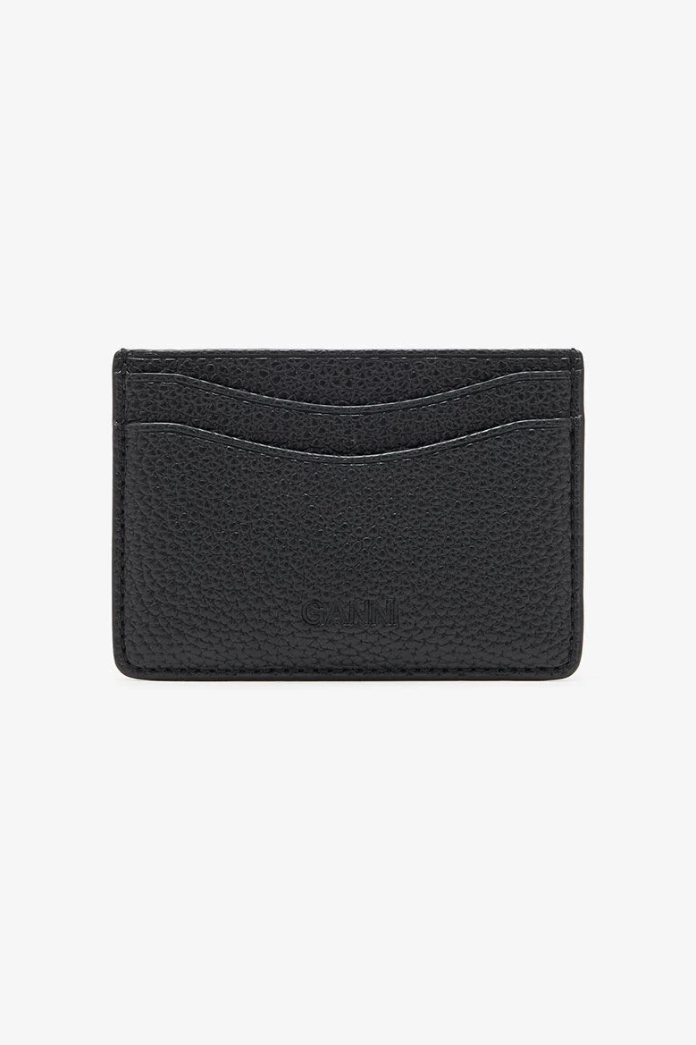 Card Holder in Grained Black - Image 3