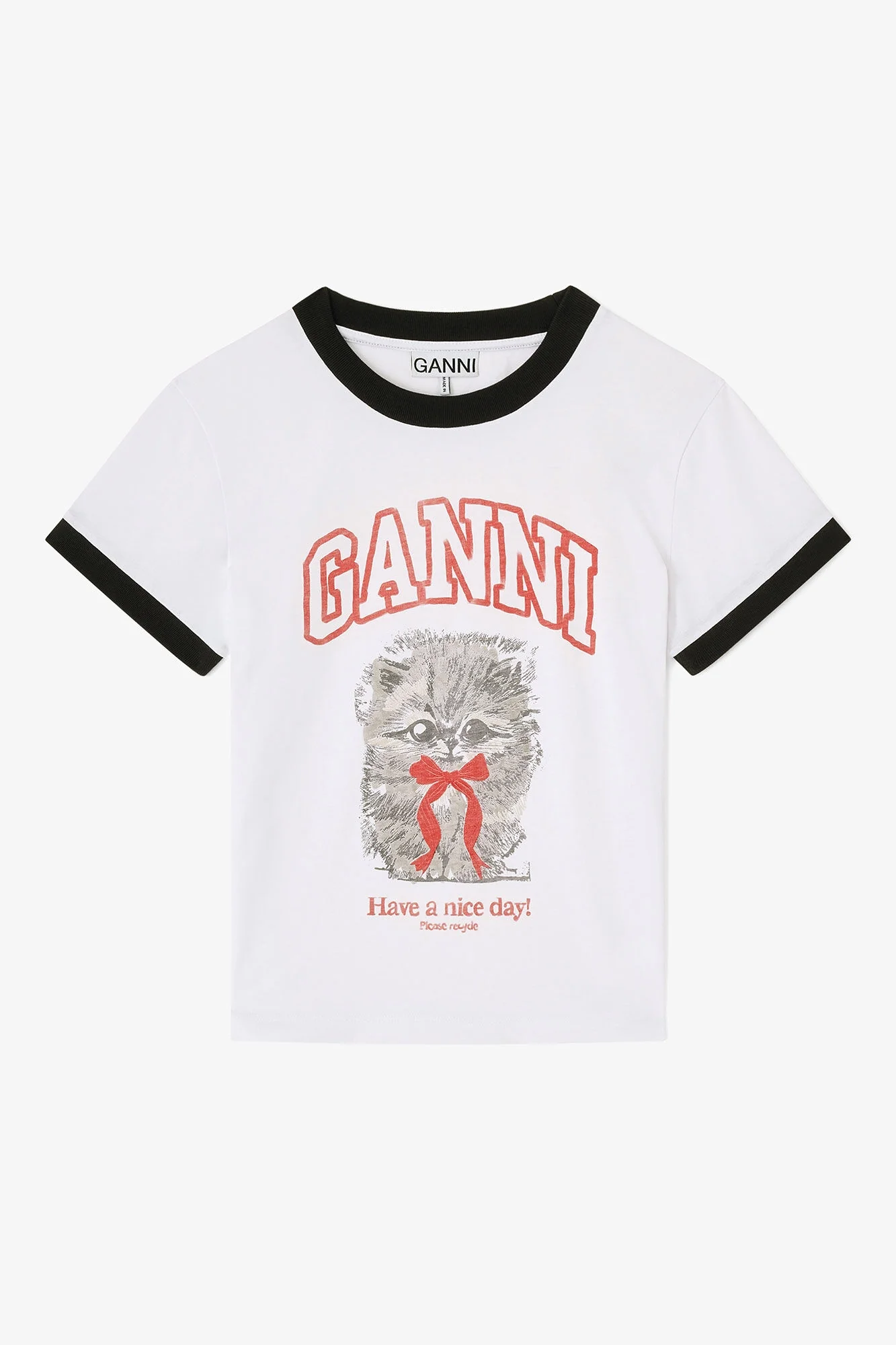 Cropped Kitty T-shirt