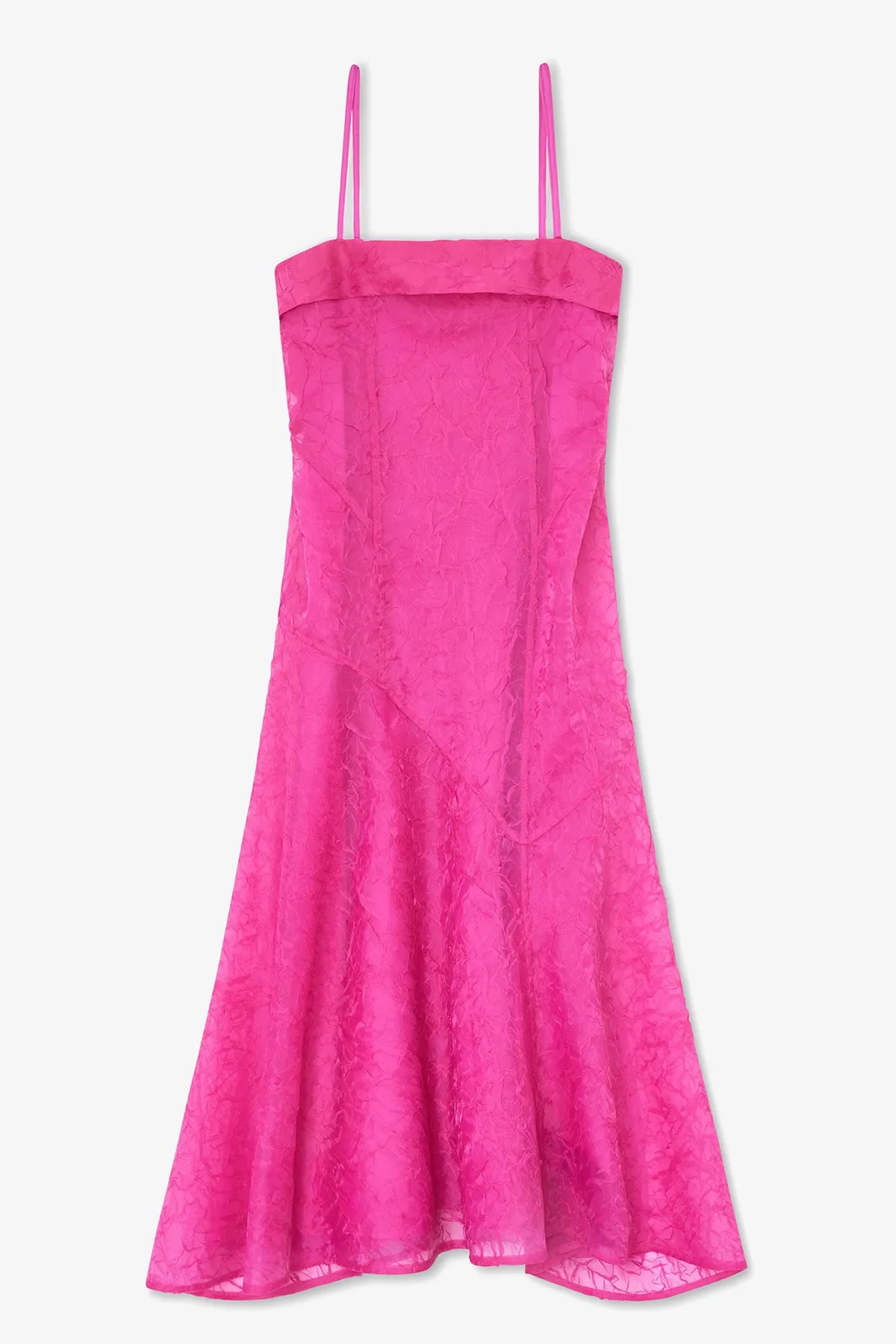 Dress in Pink Shibori Organza - Image 4