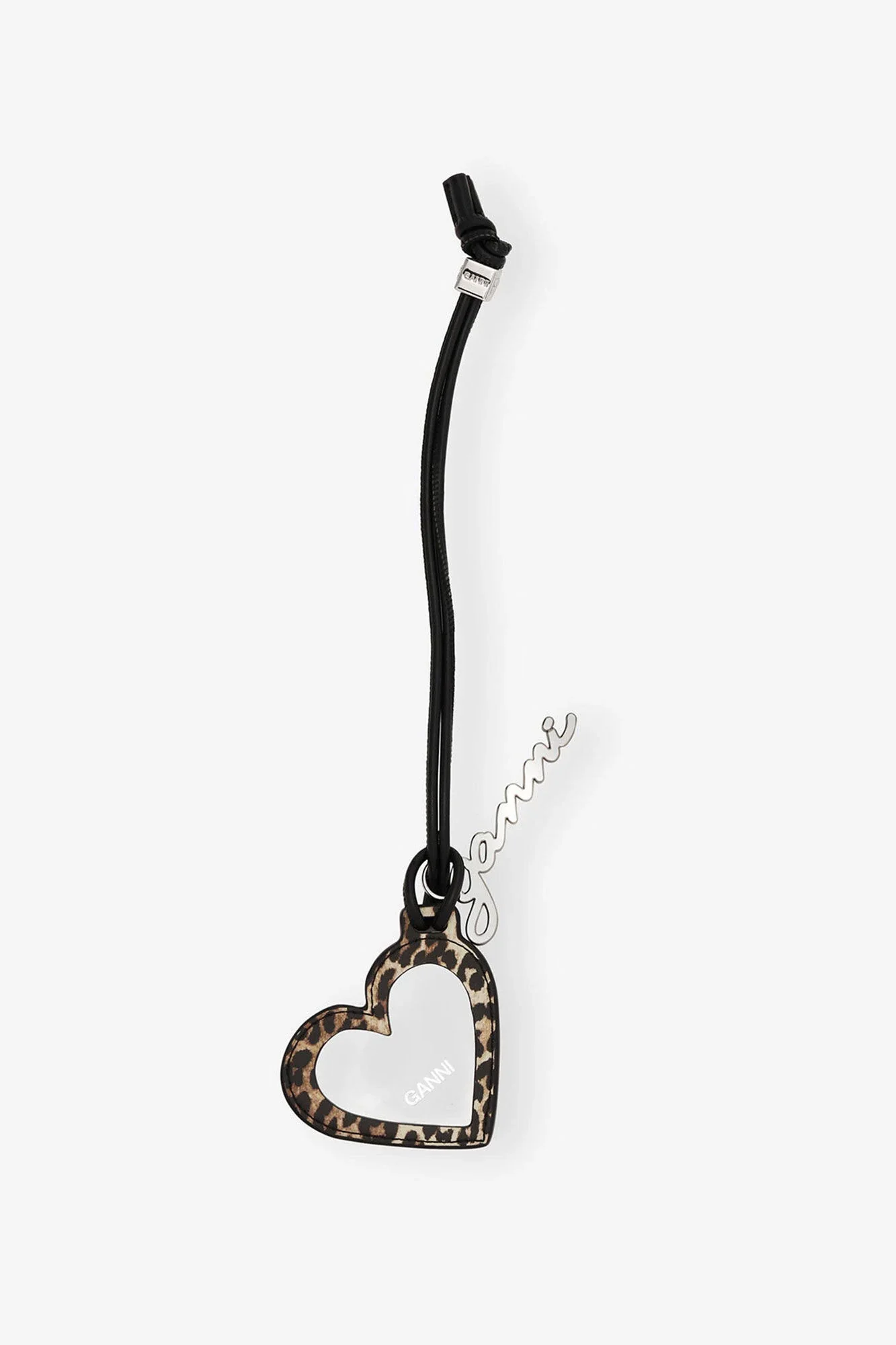 Leopard Print GANNI Bou Heart Mirror