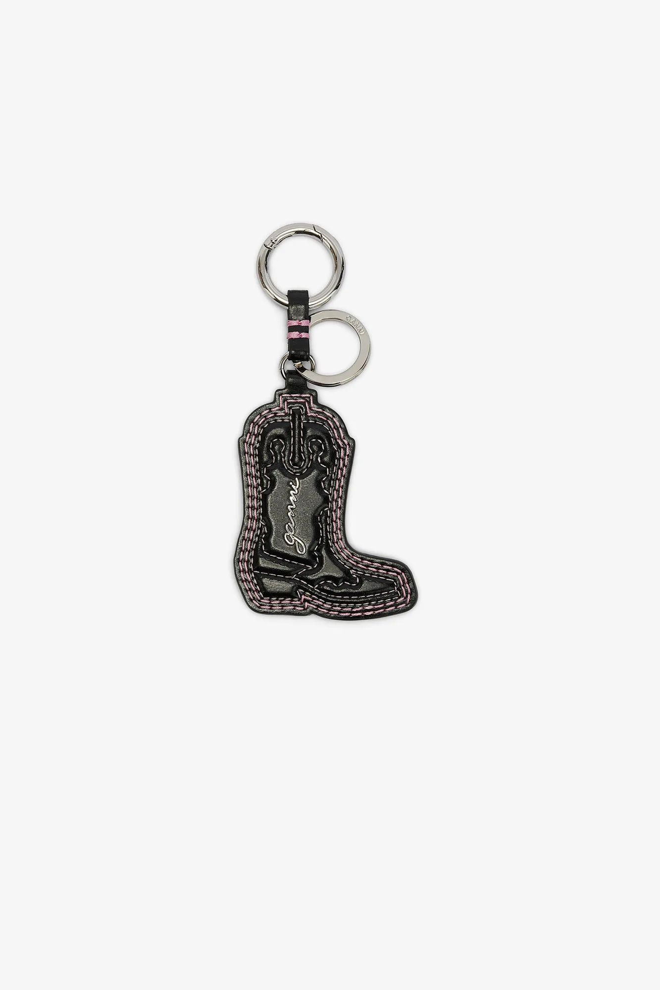 Western Boot Keyring in Black
