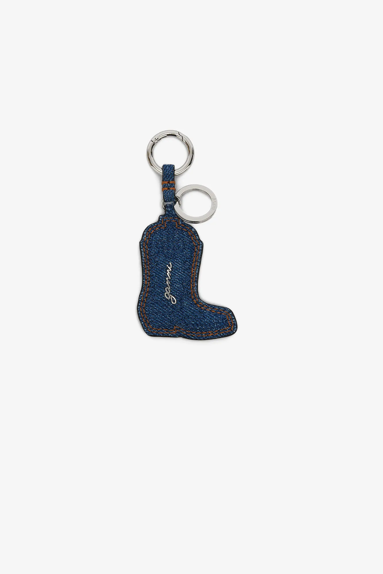 Western Boot Keyring in Denim