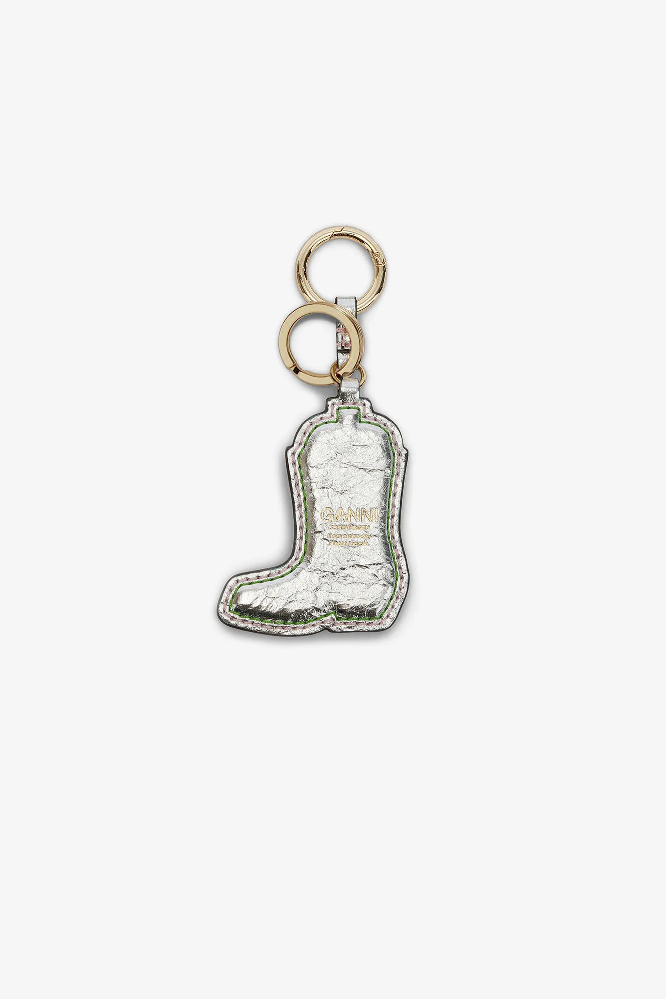 Western Boot Keyring in Metallic - Image 2