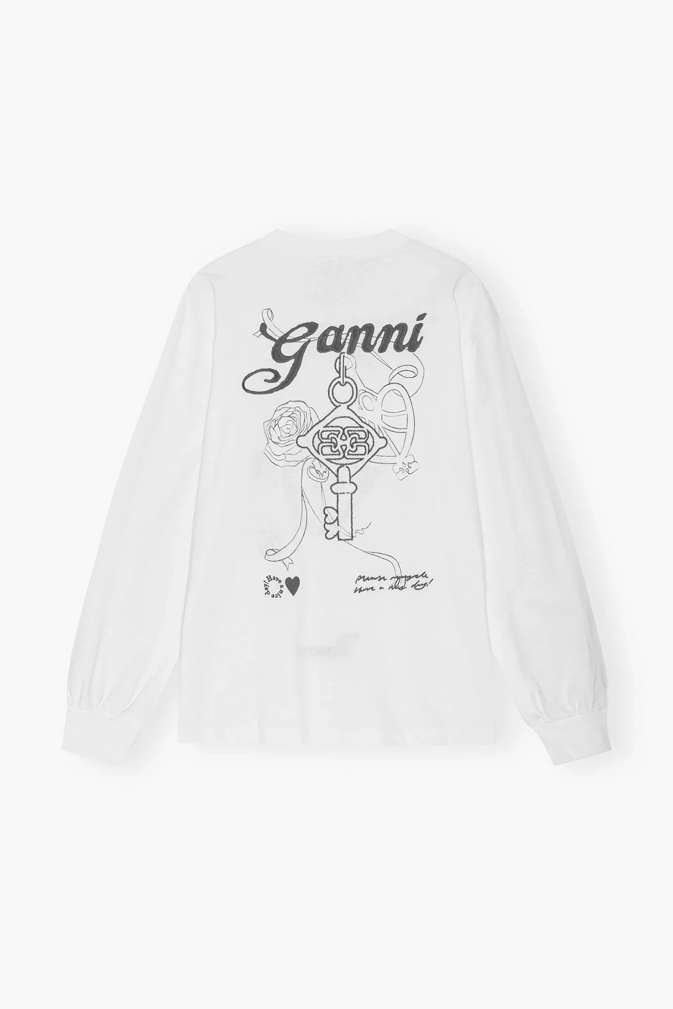 White Re-cut Heavy Long Sleeve T-shirt - Image 5