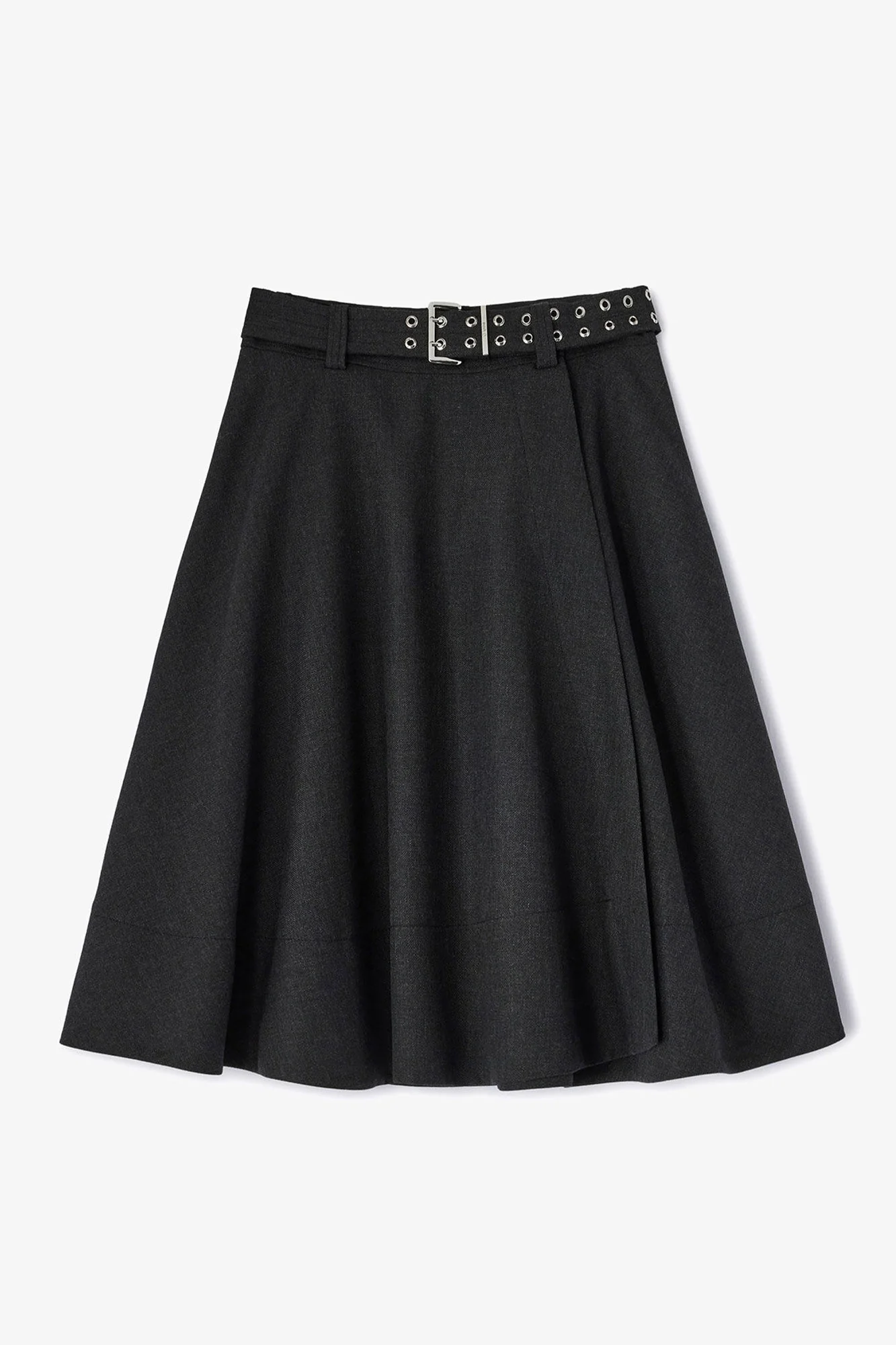 Wool Suiting Wrap Skirt - Image 4