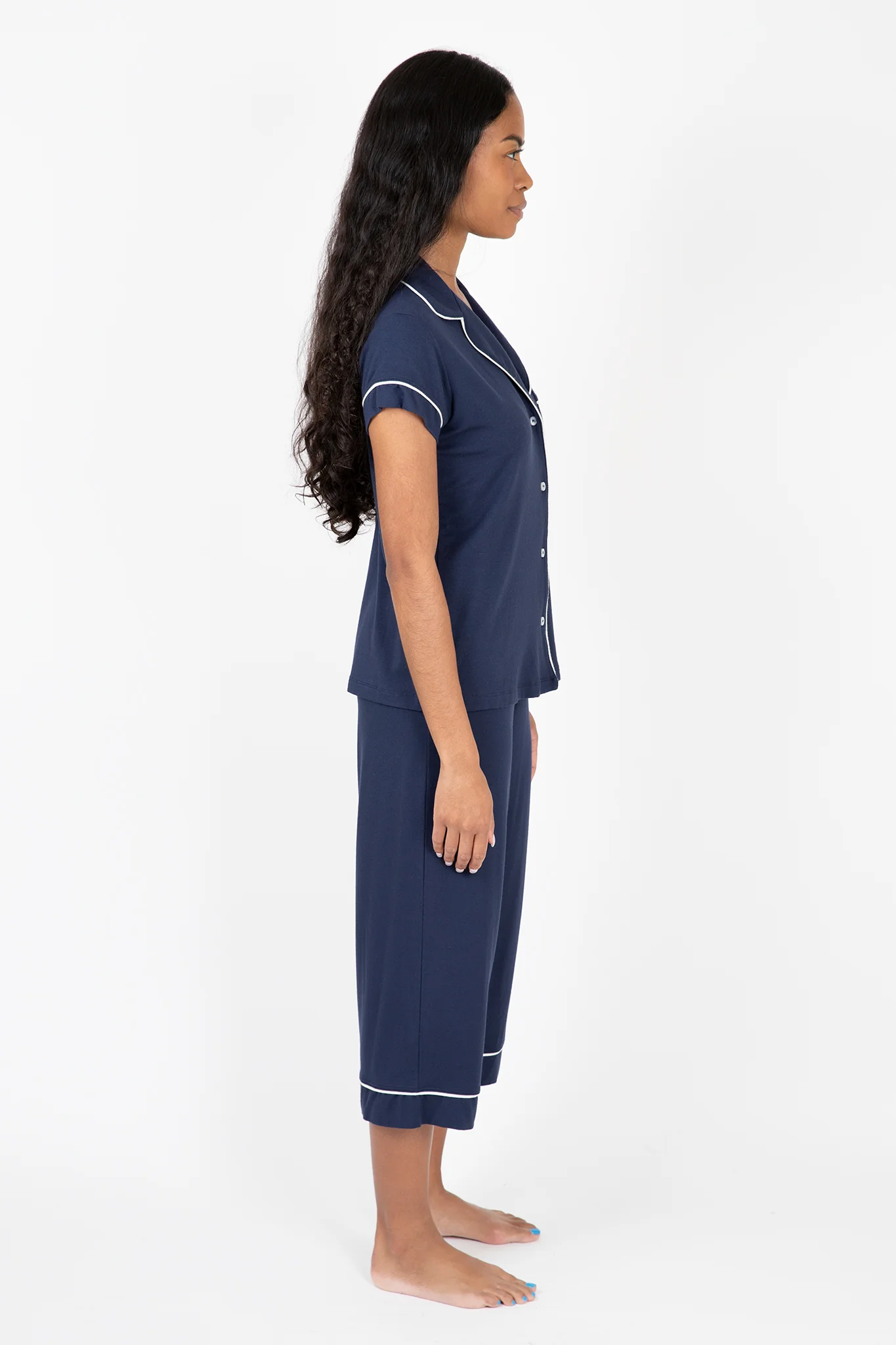 Gisele TENCEL™ Modal Short Sleeve Cropped PJ Set - Image 3