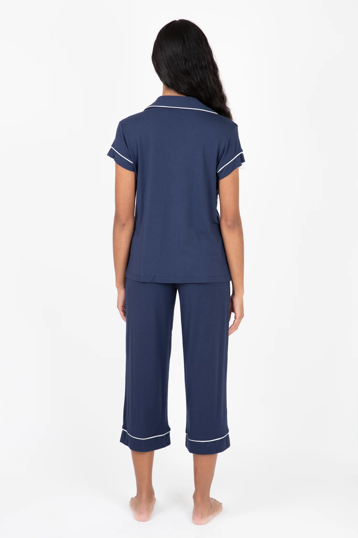 Gisele TENCEL™ Modal Short Sleeve Cropped PJ Set - Image 4