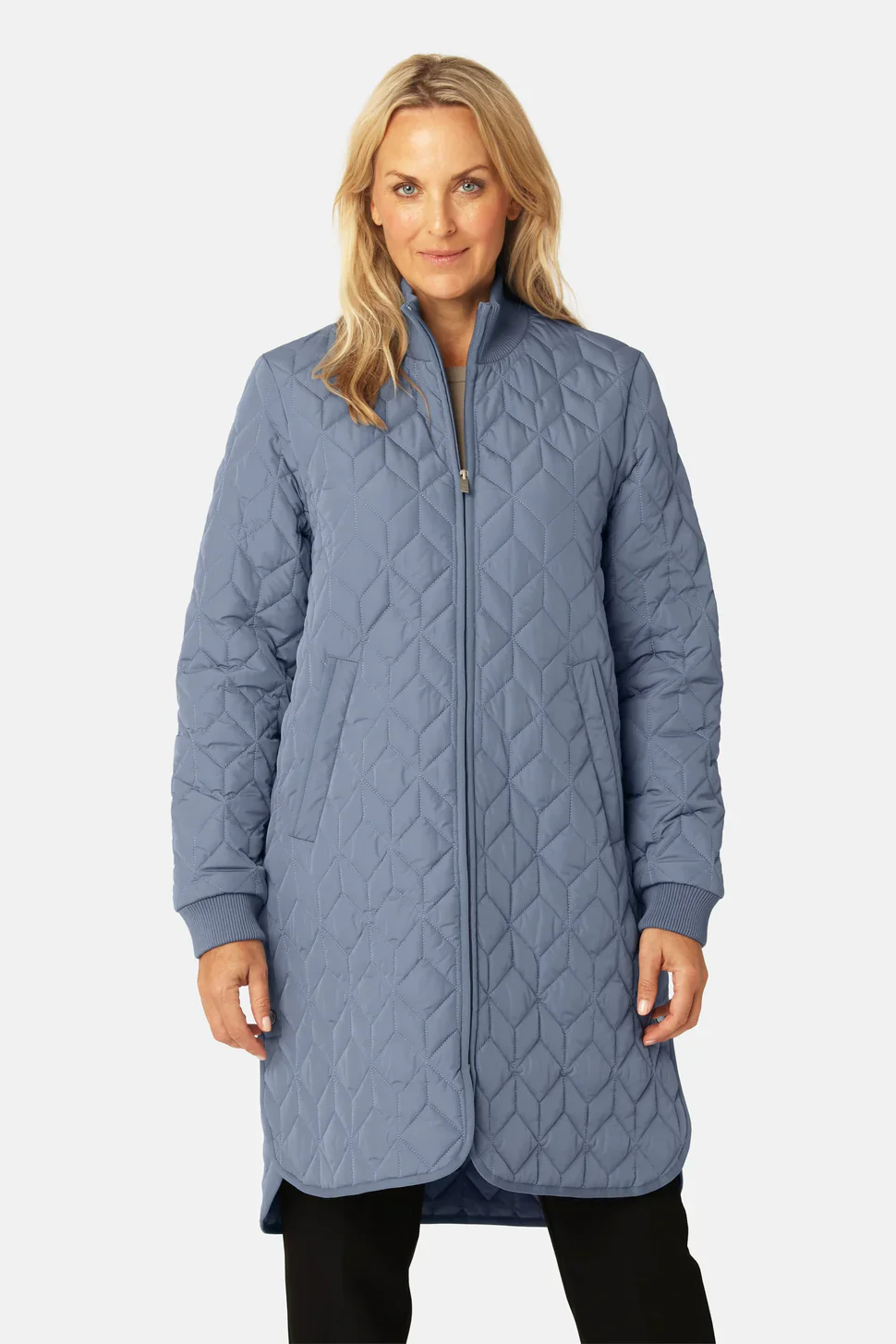 Long Padded Quilt Jacket