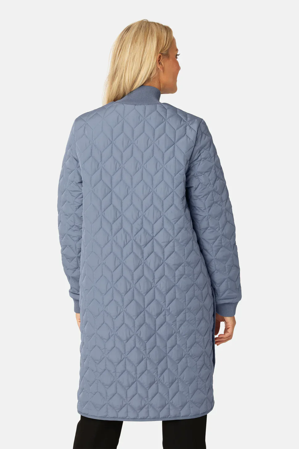 Long Padded Quilt Jacket - Image 2