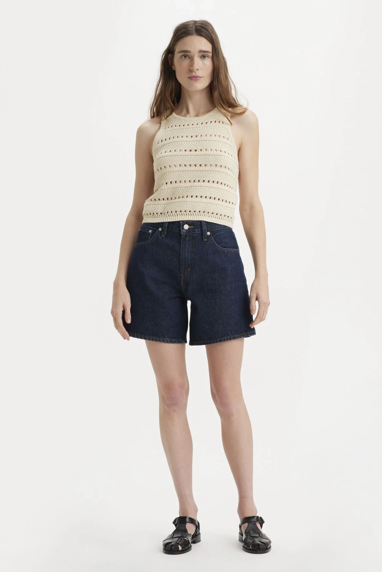 High Rise Baggy Shorts