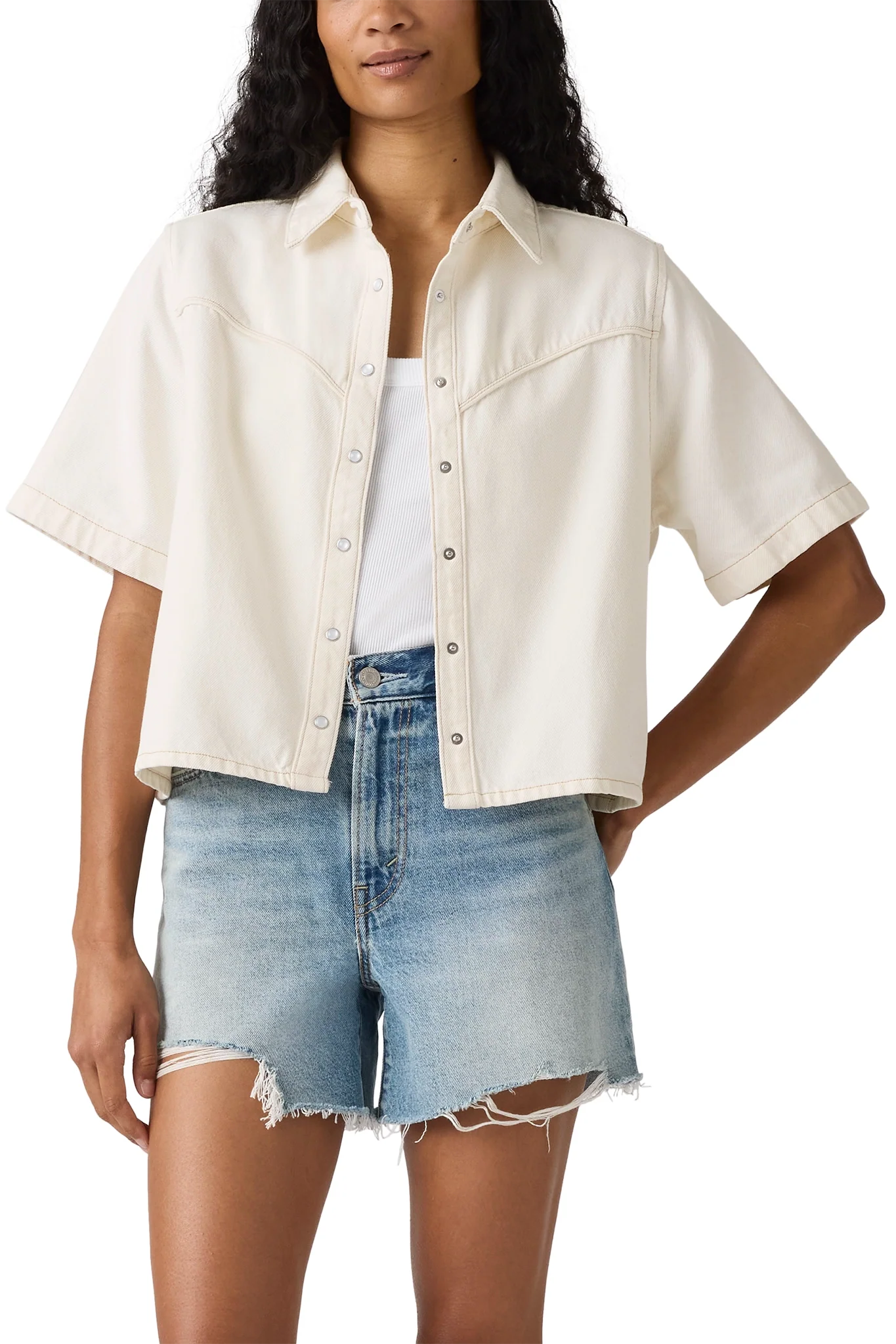 Logan Short Sleeve Denim Shirt