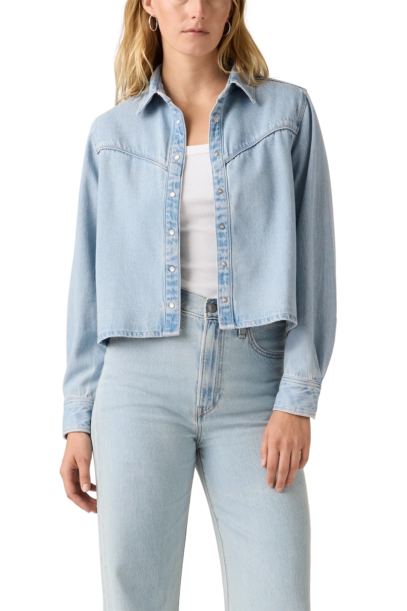 Logan Tencel Crop Shirt