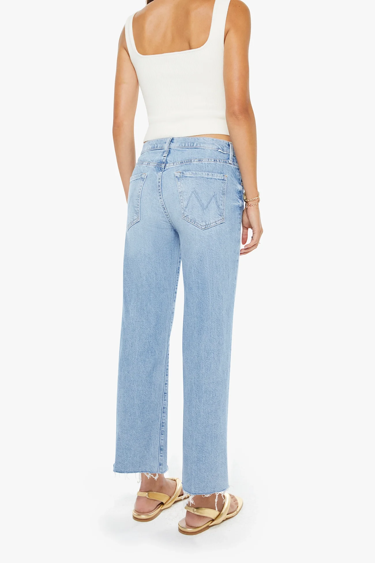 The Mid Rise Rambler Zip Ankle Fray - Image 3