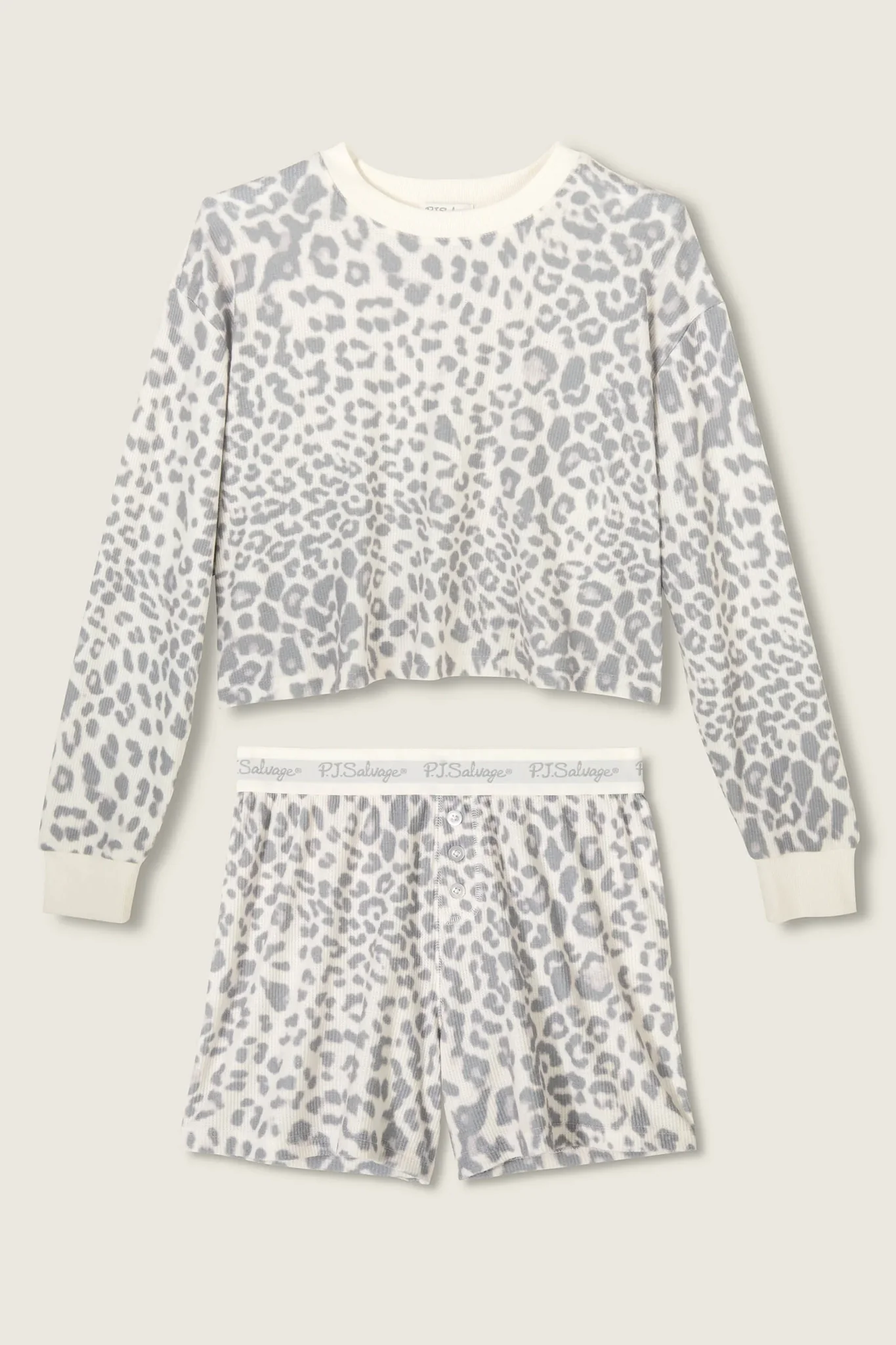 Boyfriend Boxer Leopard Print Shorts Set - Image 4