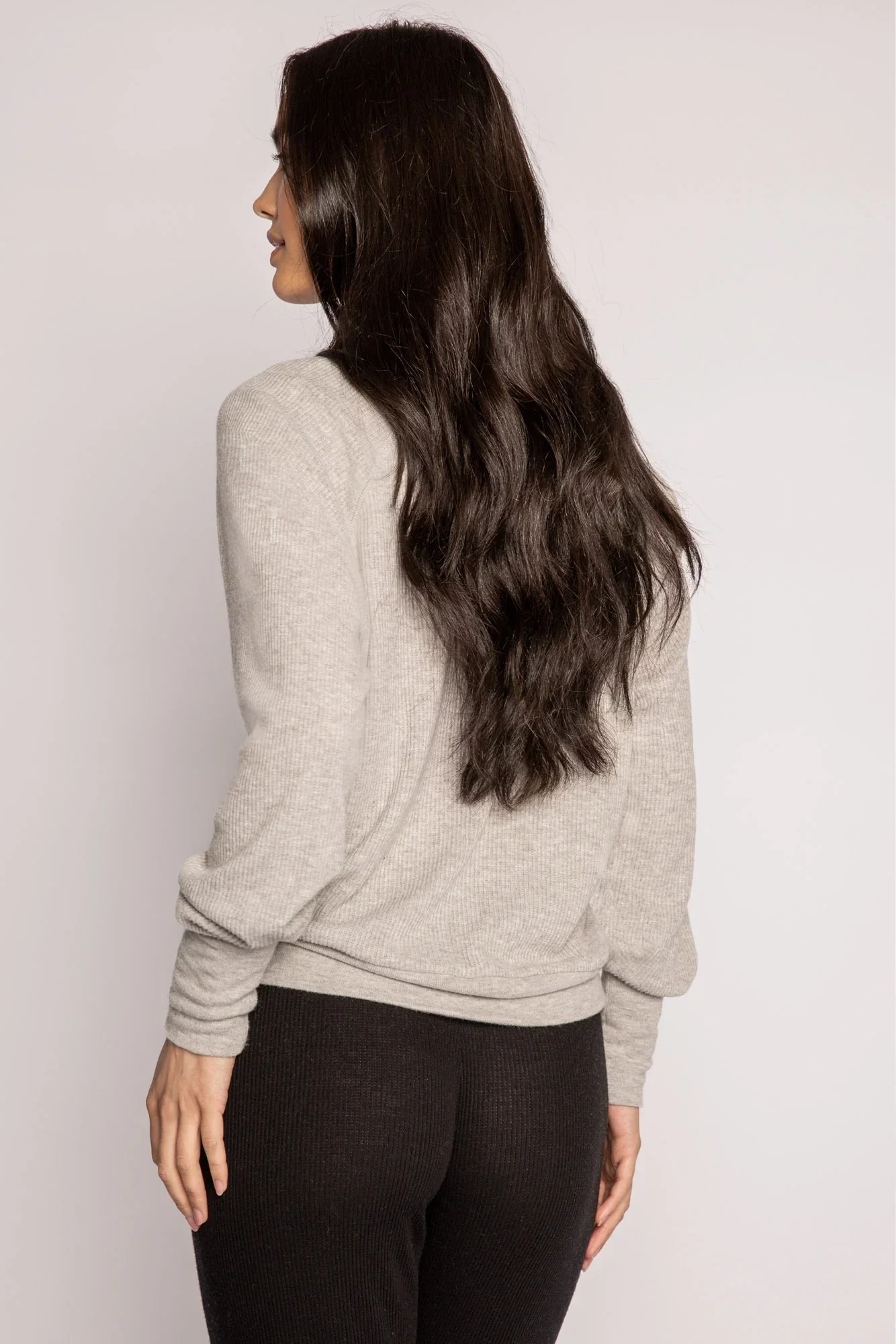 Textured Essentials Long Sleeve Top - Image 5