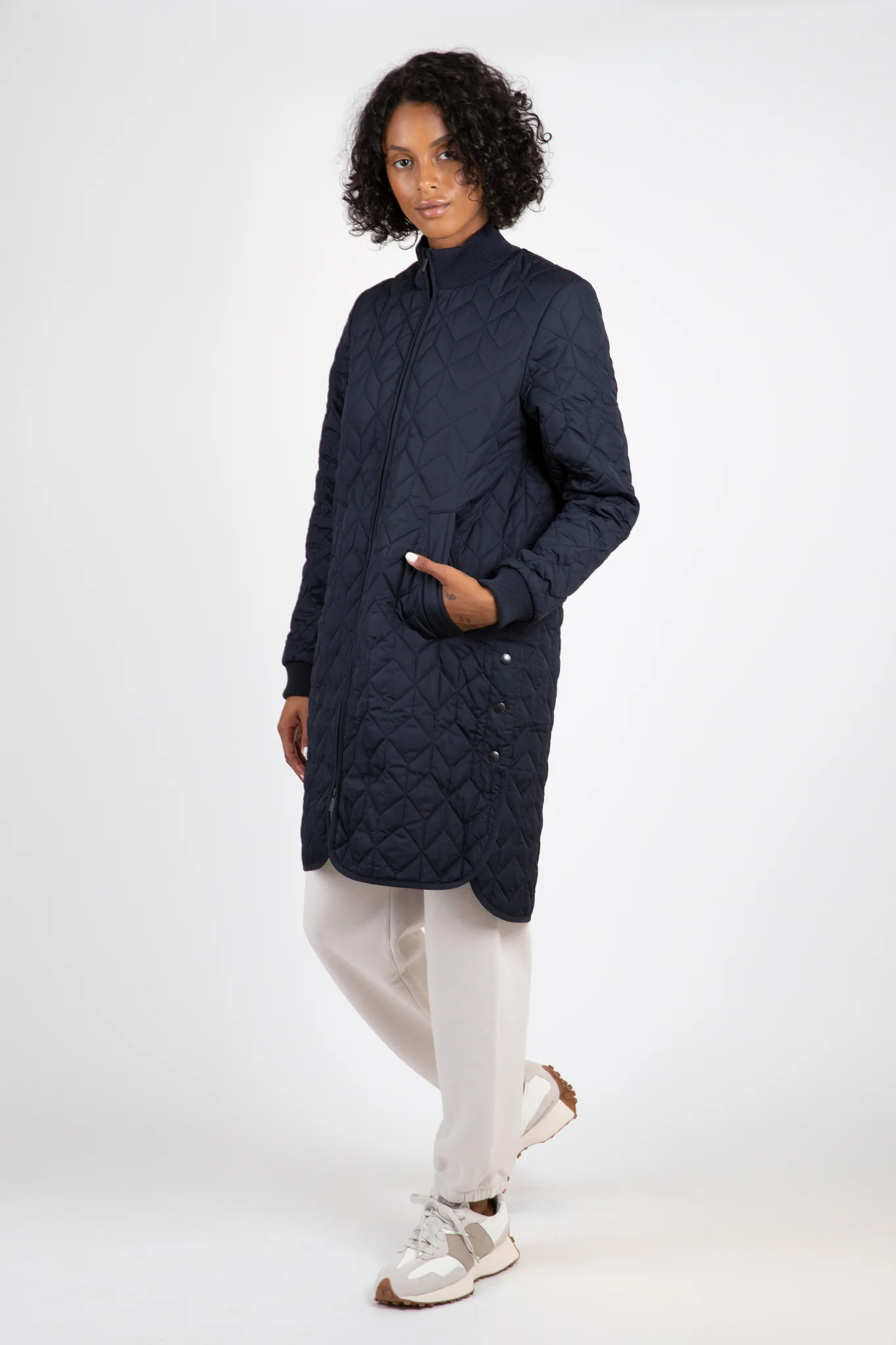 Padded Quilt Coat - Image 4