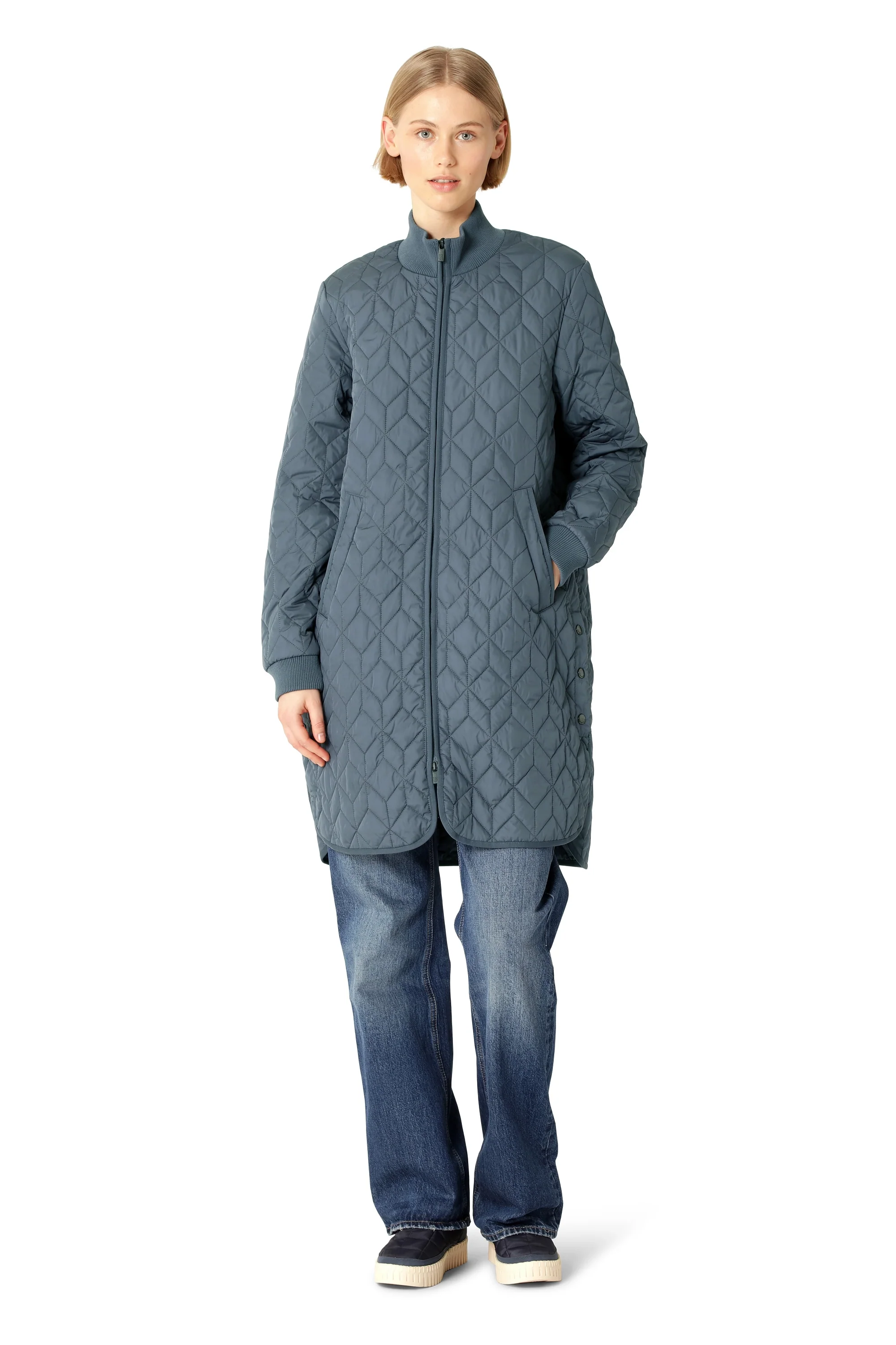 Padded Quilt Coat - Image 4