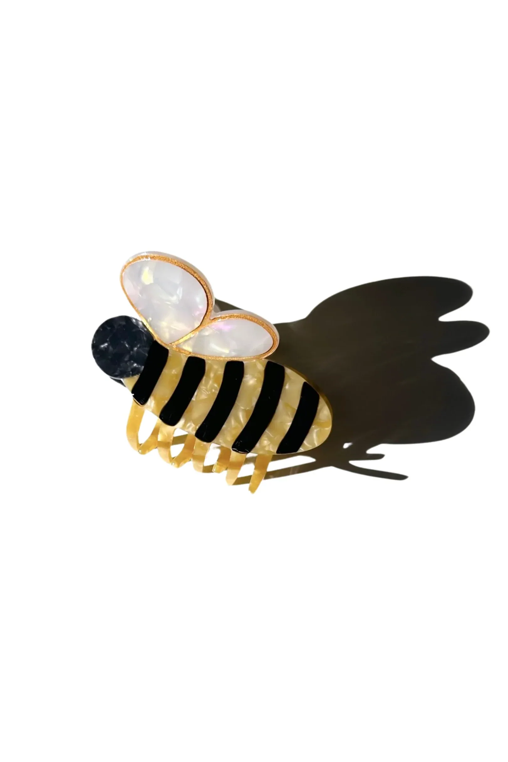 Hand-painted Bee Claw Hair Clip