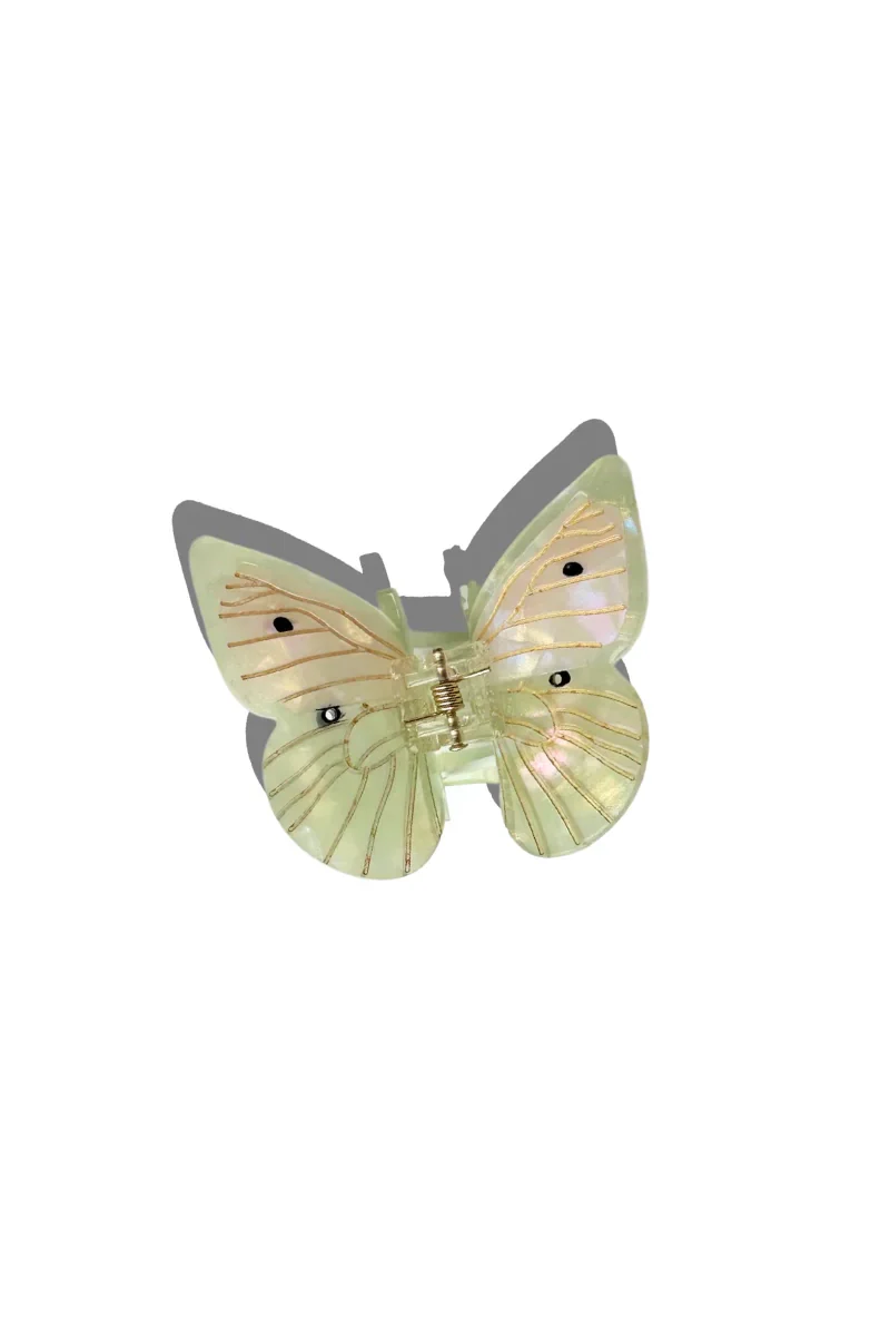 Hand-Painted Cabbage Butterfly Claw Hair Clip